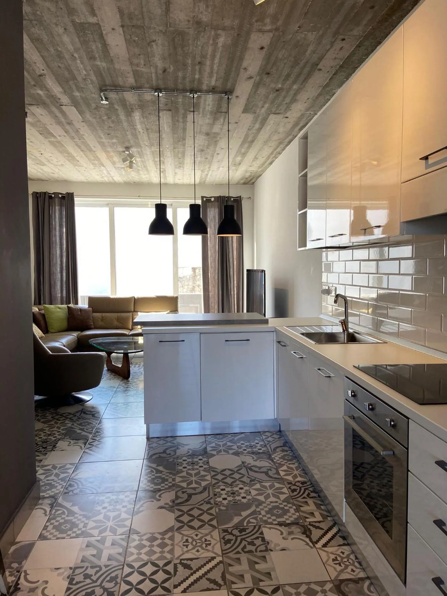Kitchen or kitchenette in Sliema Distant Seaview Penthouse