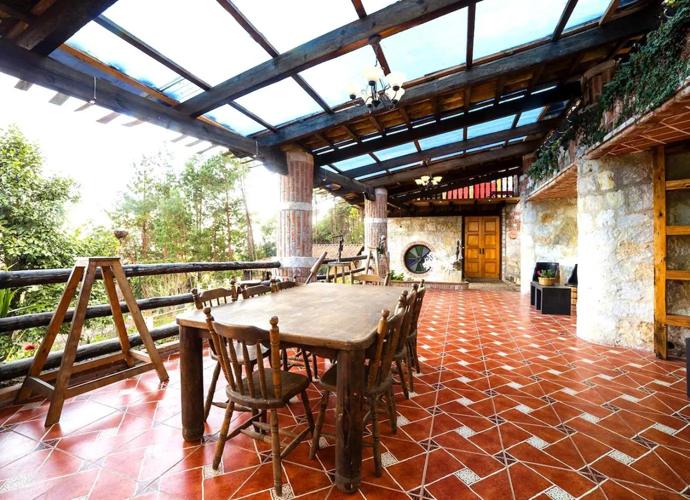 Patio in Hotel Boutique El Rincón