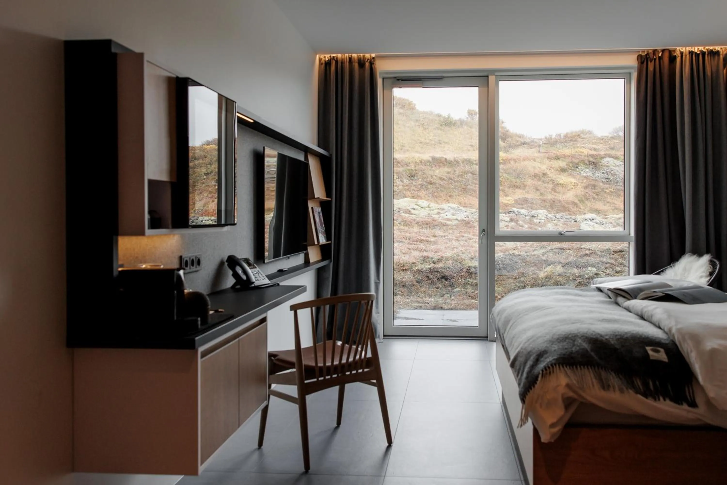 Bedroom, Bed in ION Adventure Hotel, Nesjavellir, a Member of Design Hotels