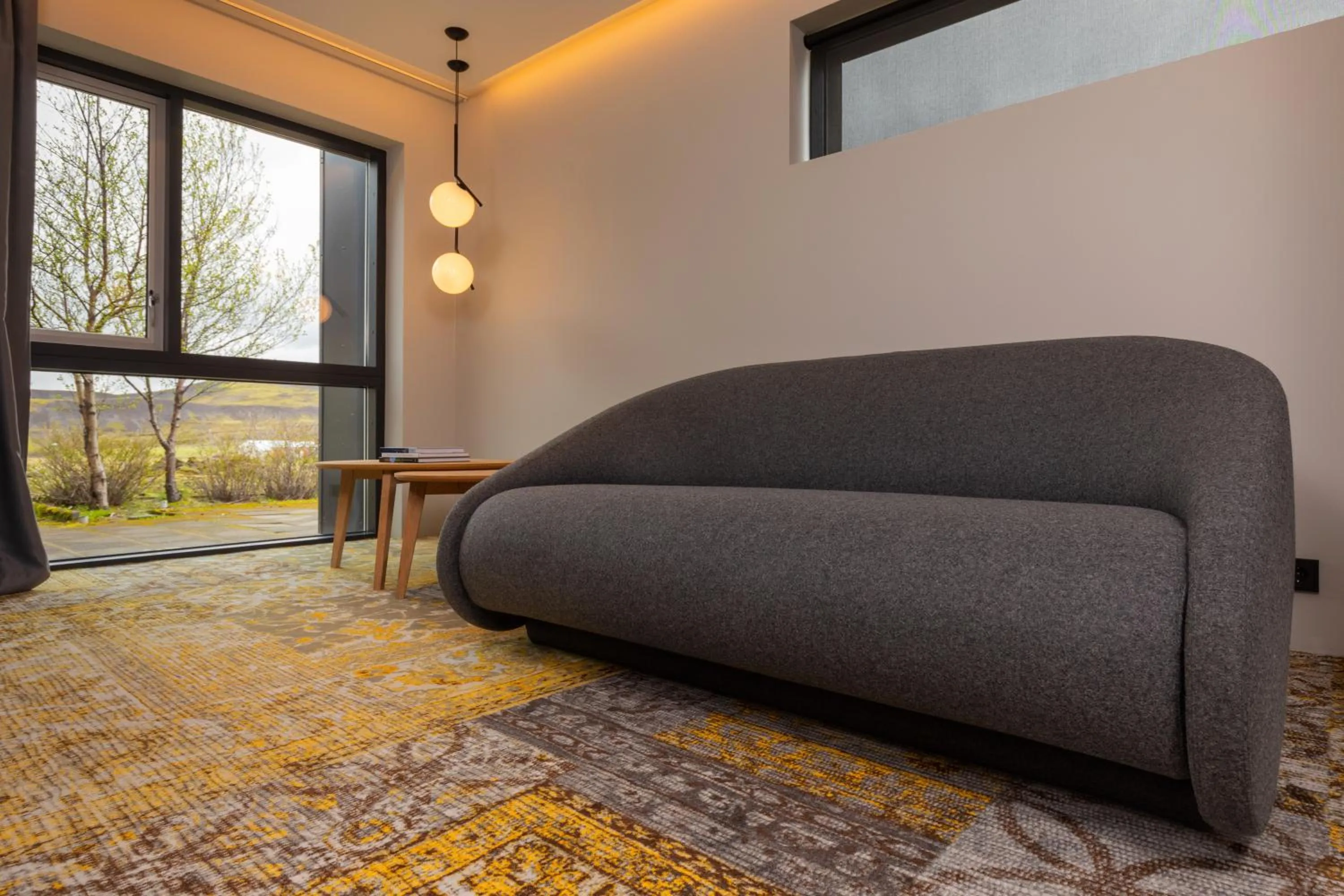Seating area in ION Adventure Hotel, Nesjavellir, a Member of Design Hotels