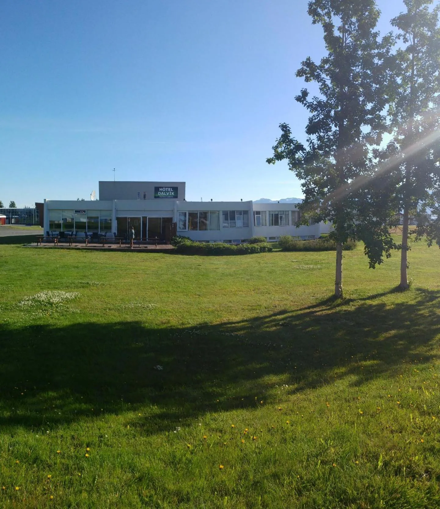 Garden in Hótel Dalvík
