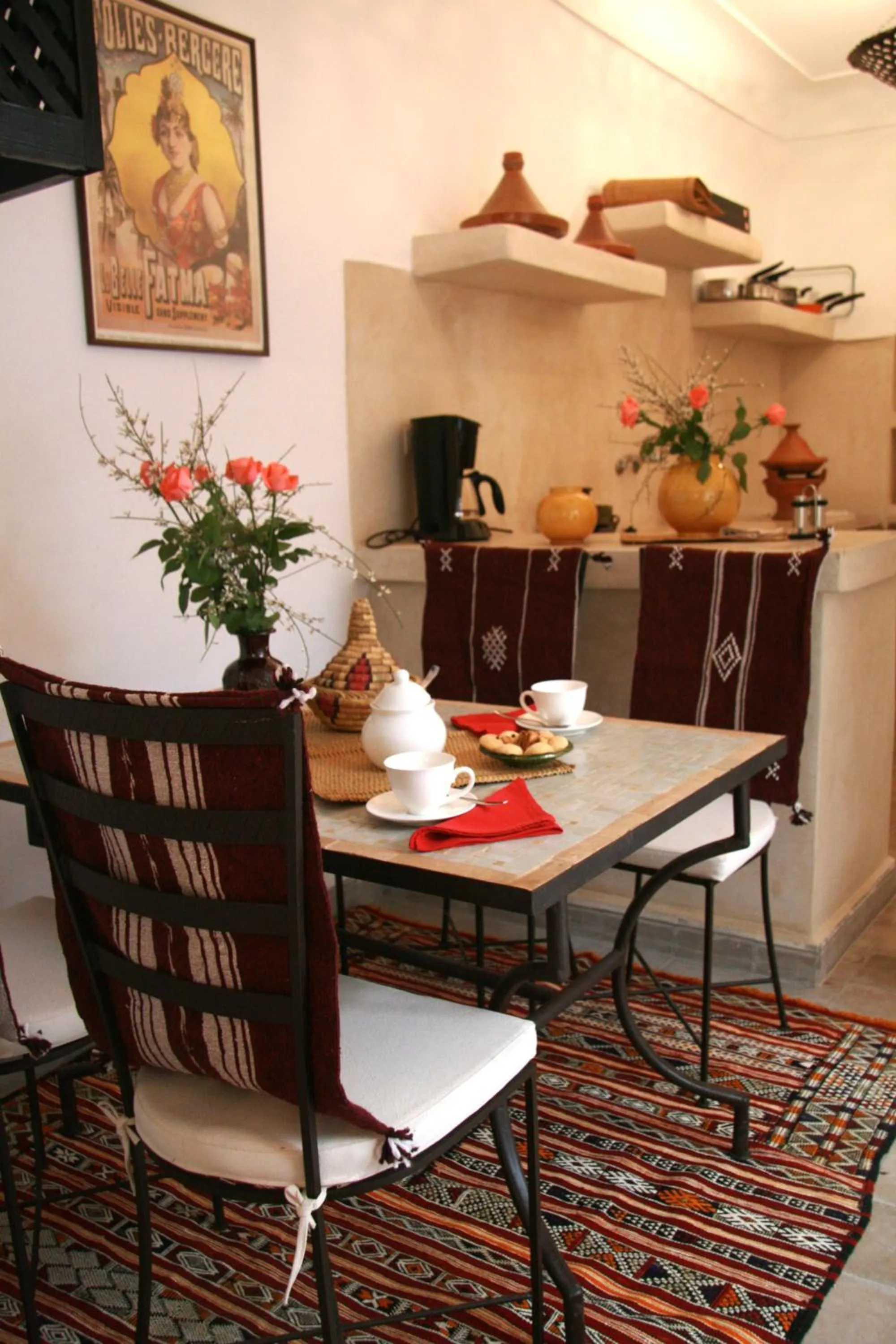 Seating area in Riad Carina