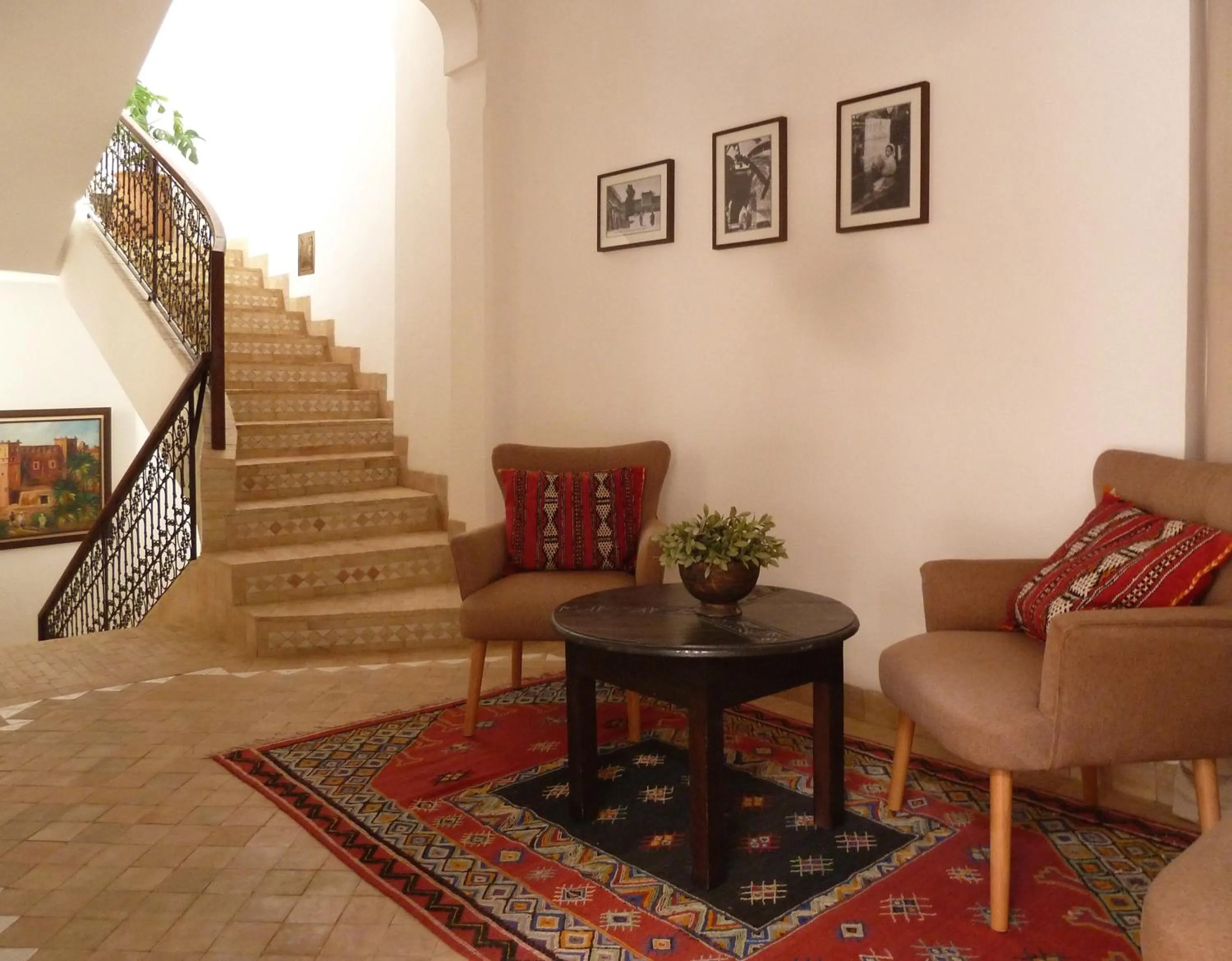 Lobby or reception in Riad Carina