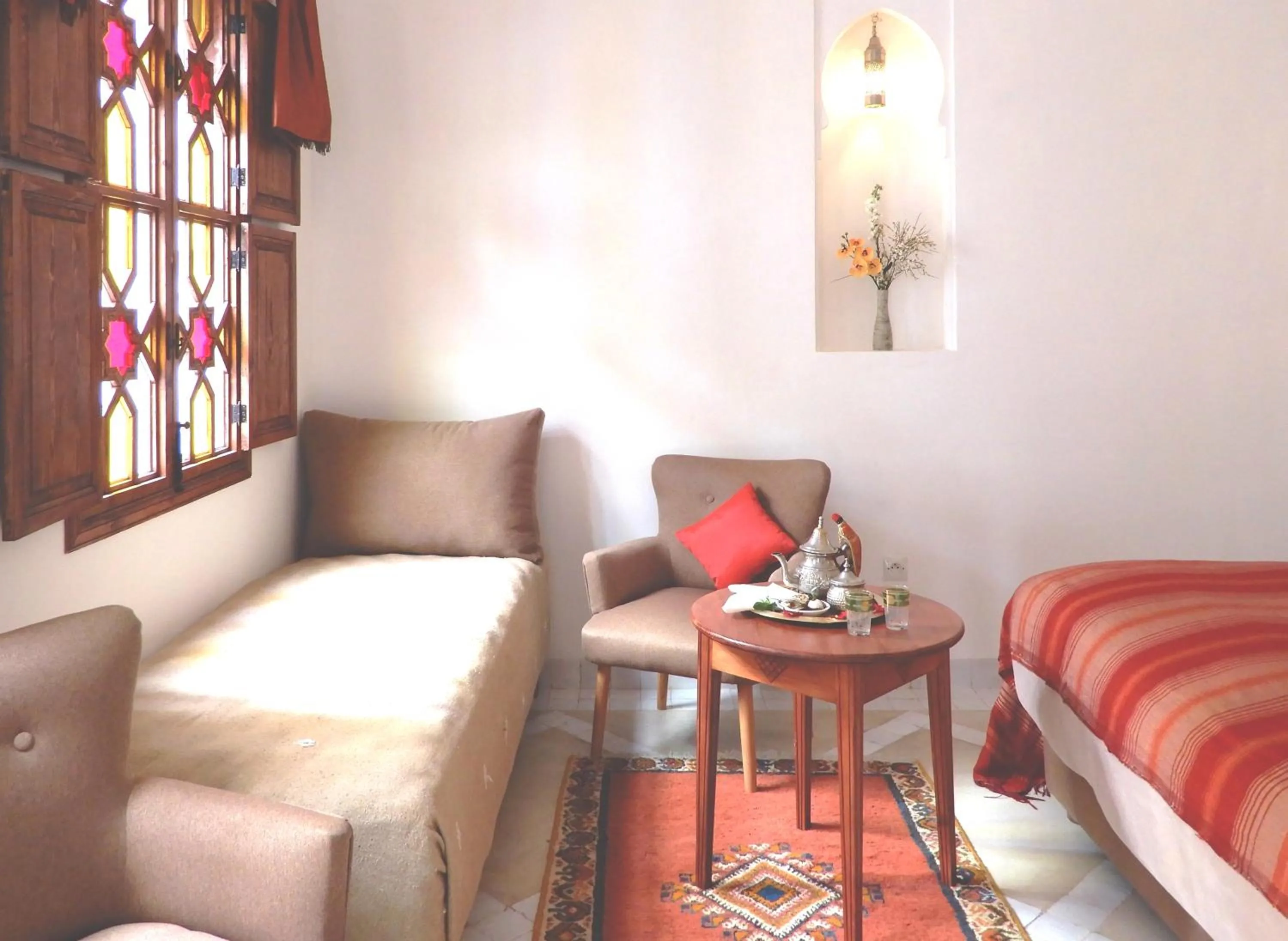Seating area in Riad Carina