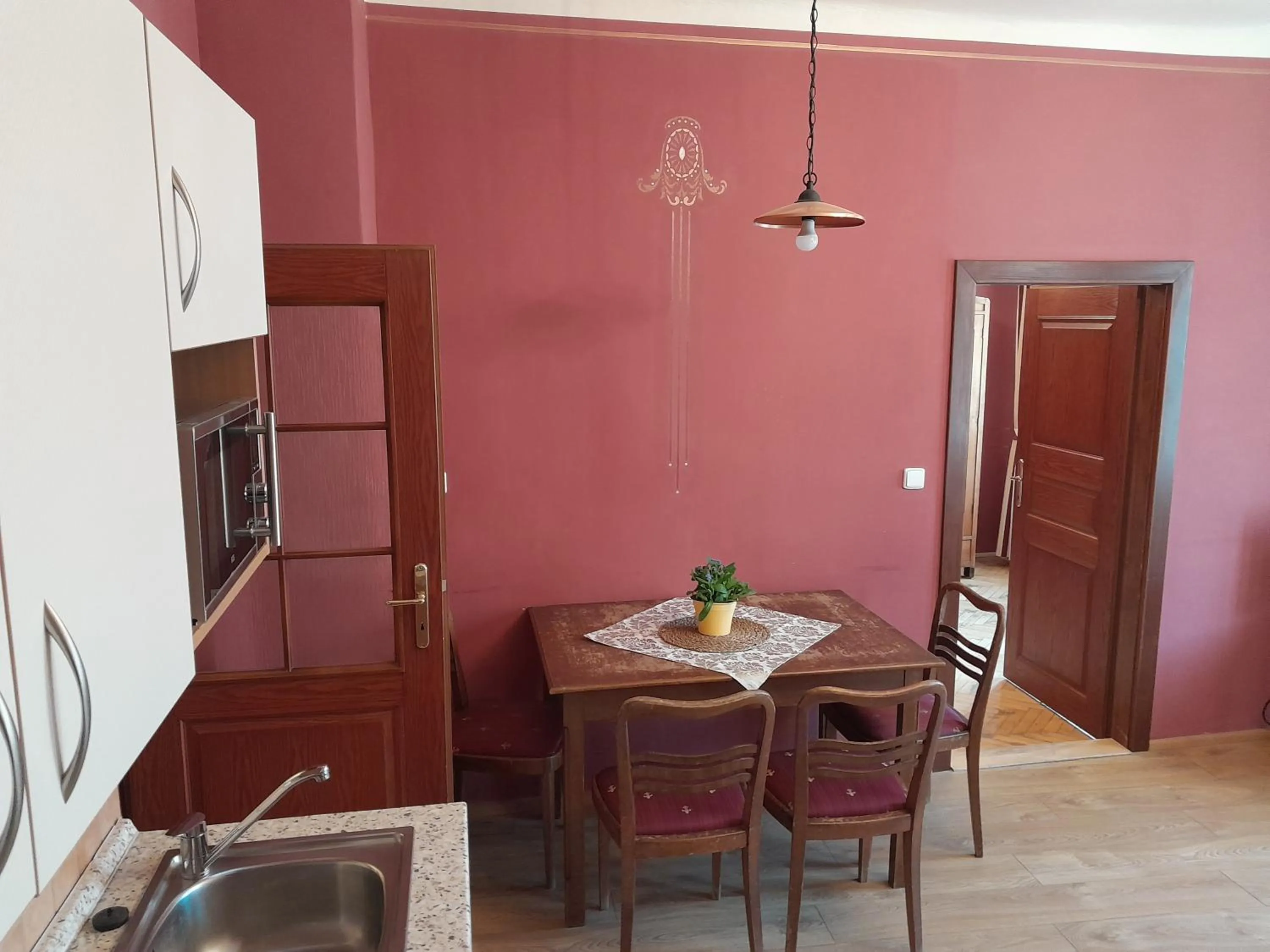 Kitchen or kitchenette in Apartments Kájovská 63