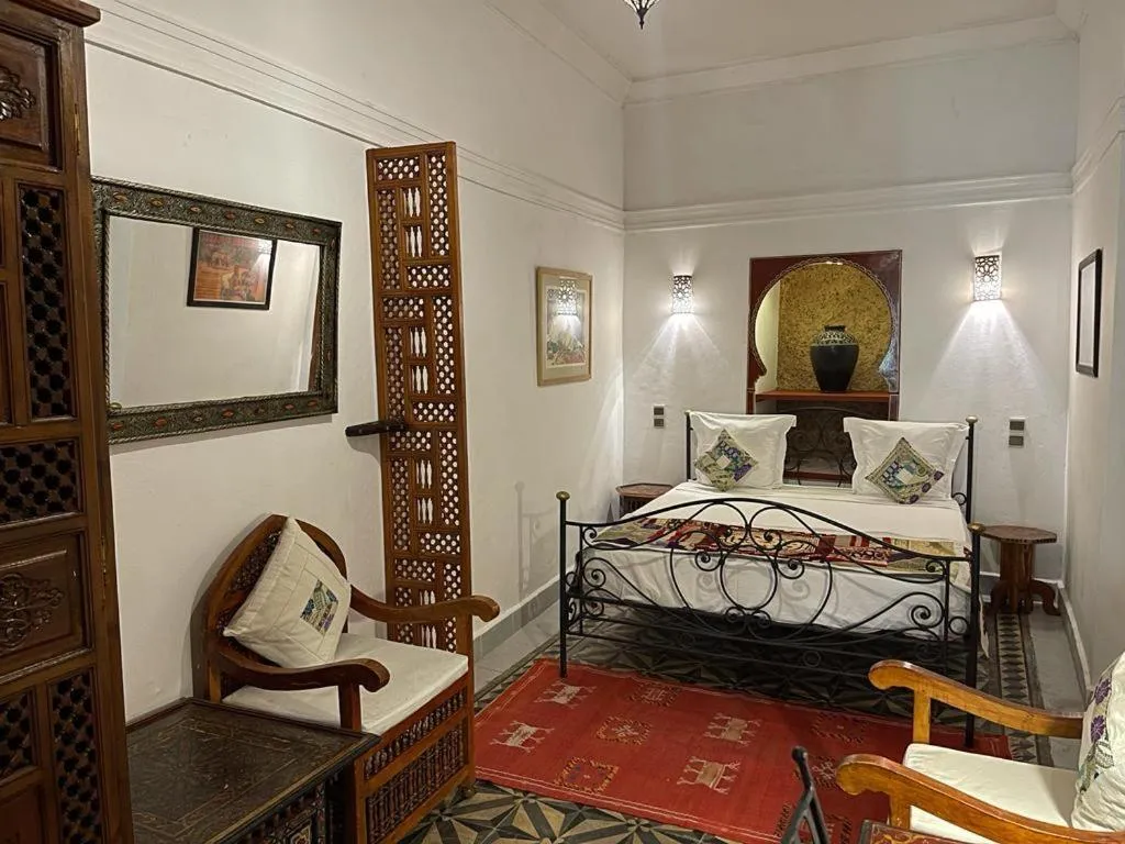 Bed in Riad Maison Arabo-Andalouse