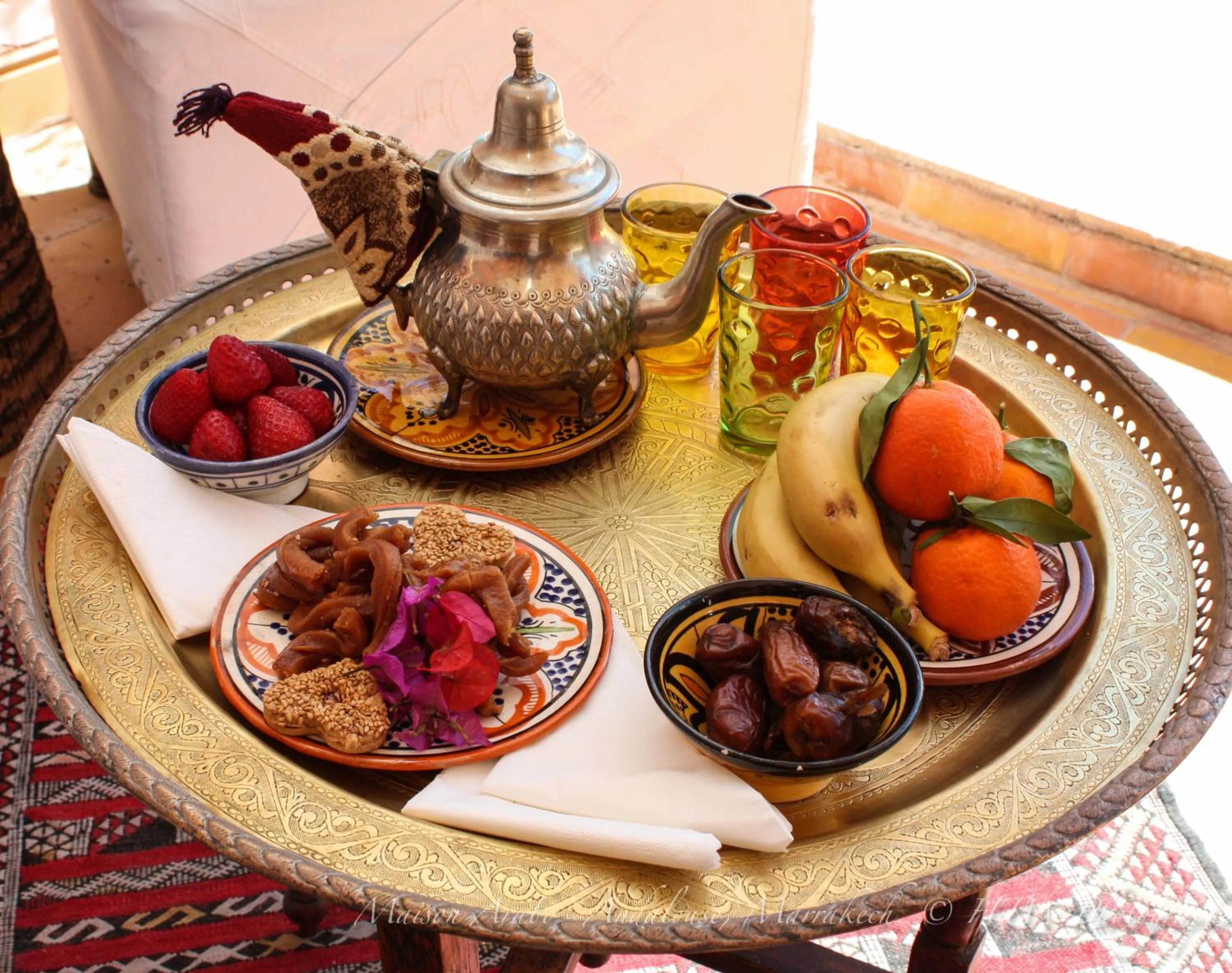 Food and drinks in Riad Maison Arabo-Andalouse