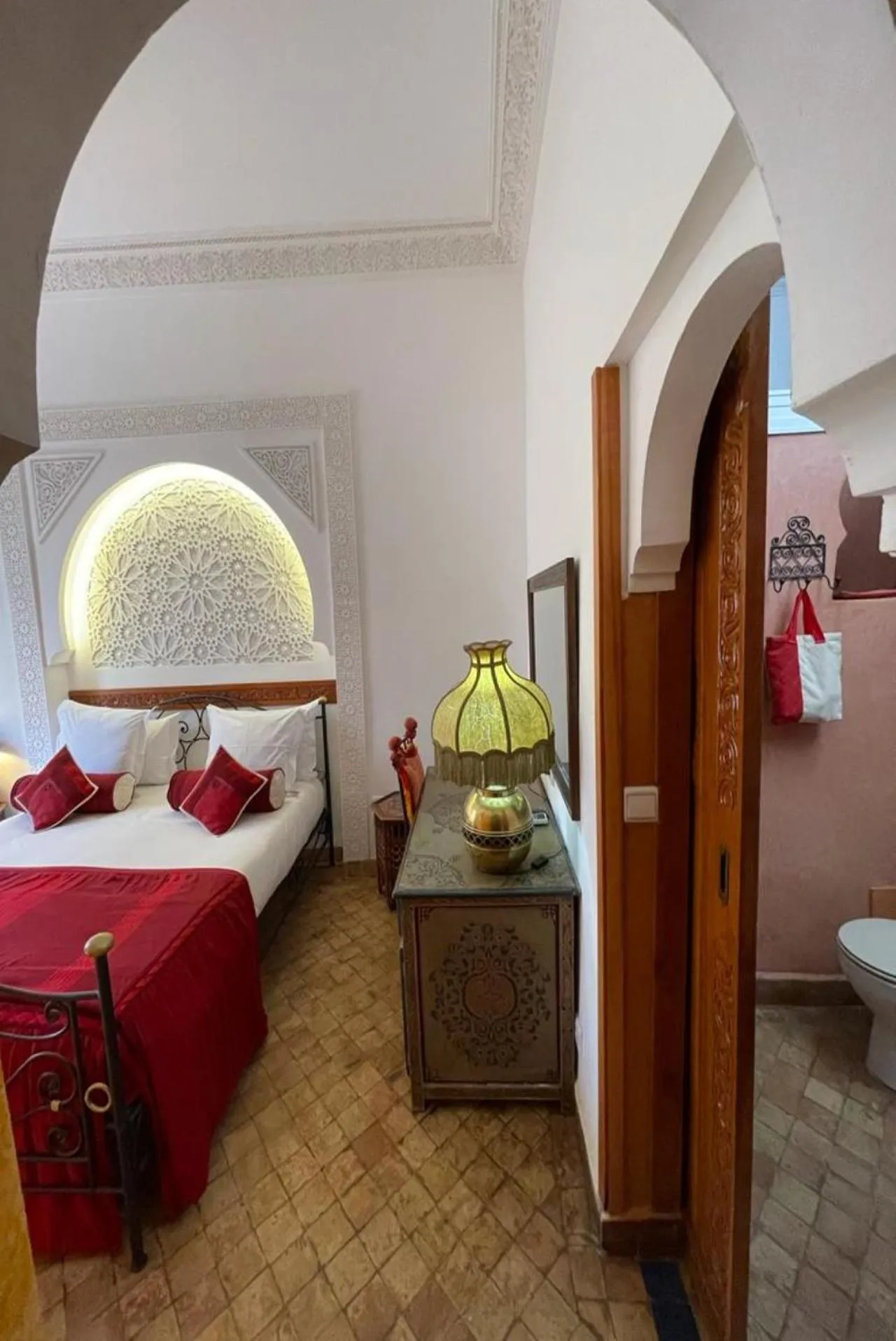 Seating area, Bed in Riad Maison Arabo-Andalouse