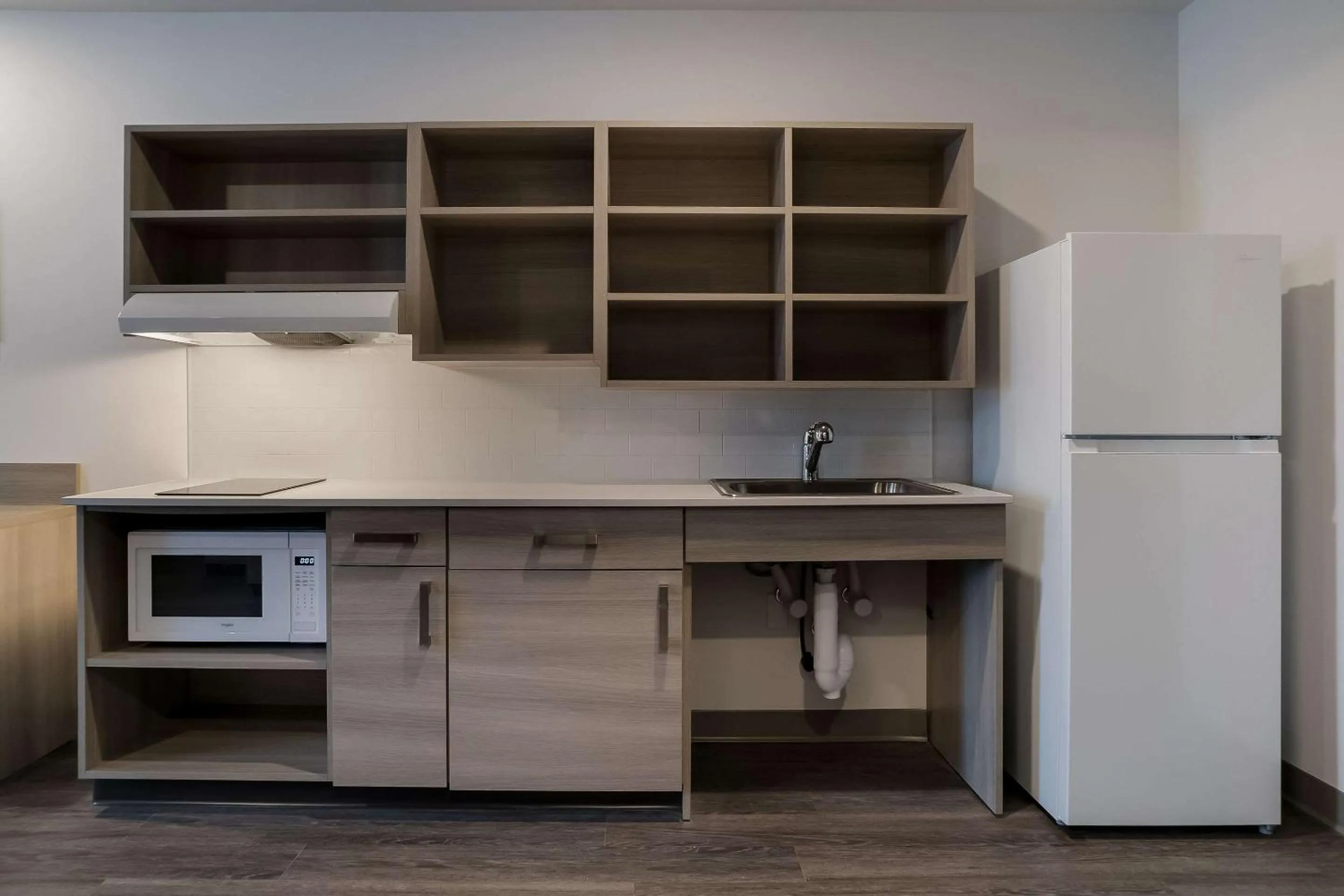 Kitchen or kitchenette in WoodSpring Suites Detroit Sterling Heights