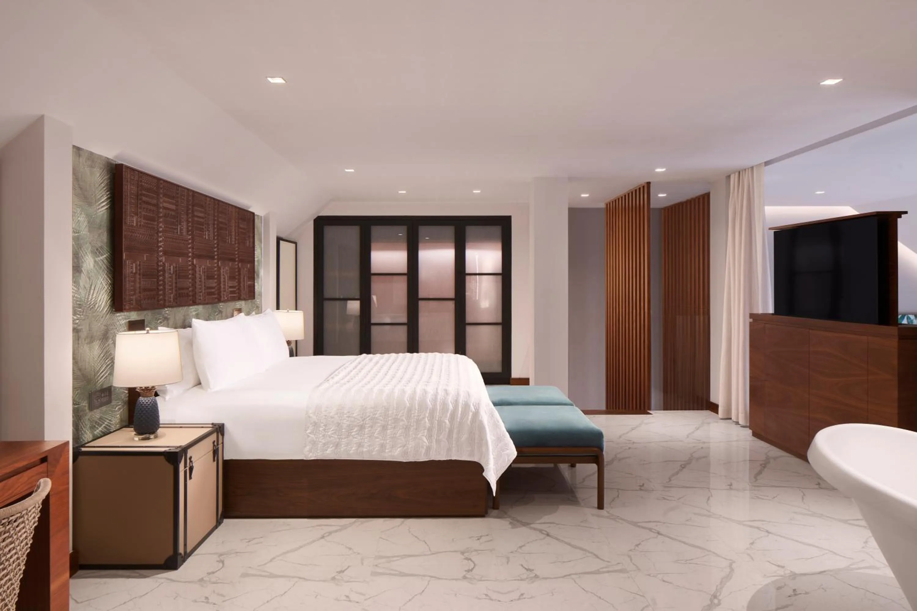 Bedroom, Bed in Le Meridien Ile Maurice