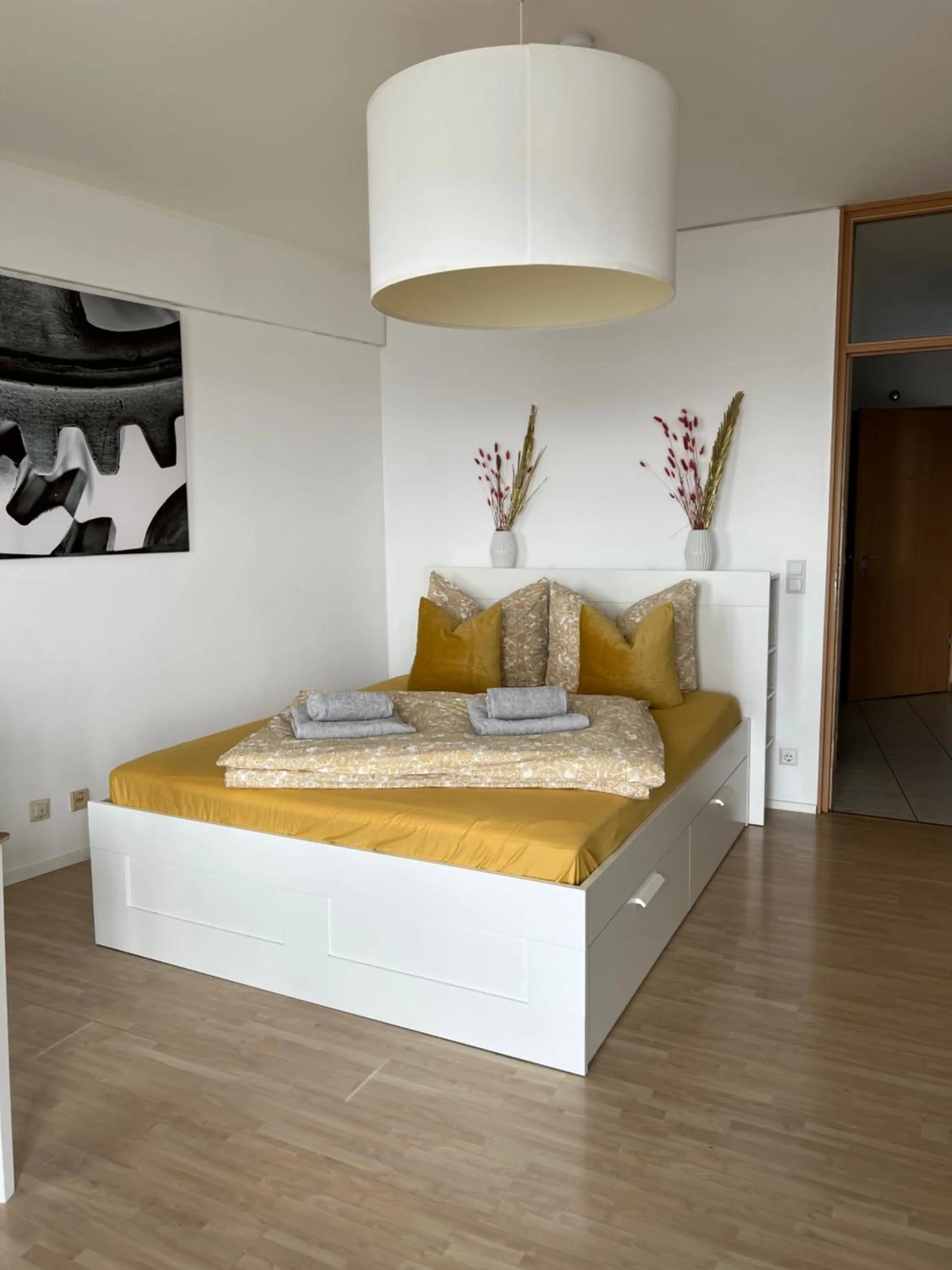 Bed in Cityapartment im 33. Stock