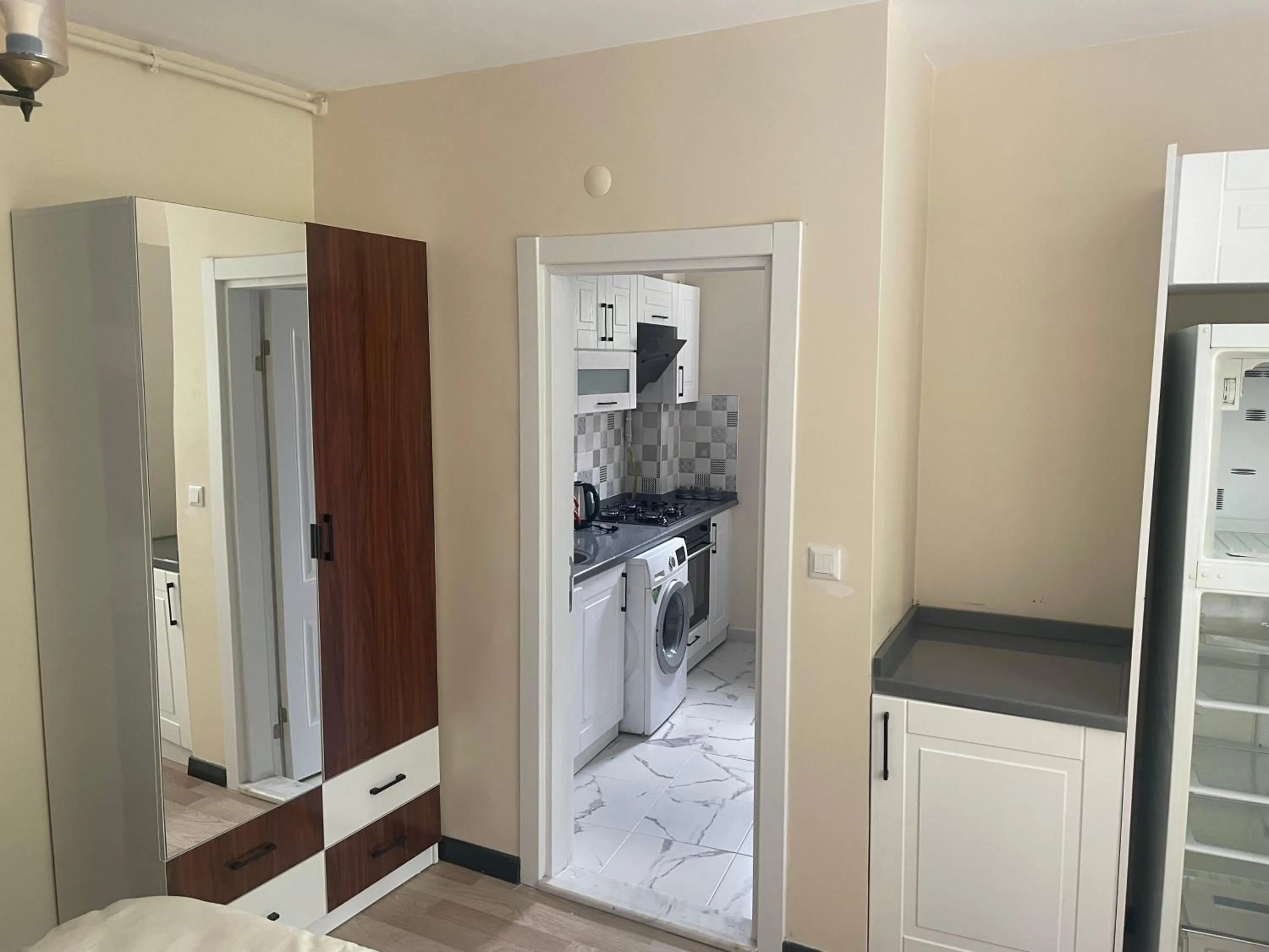 Kitchen or kitchenette in Eyüpsultan ABS Suites