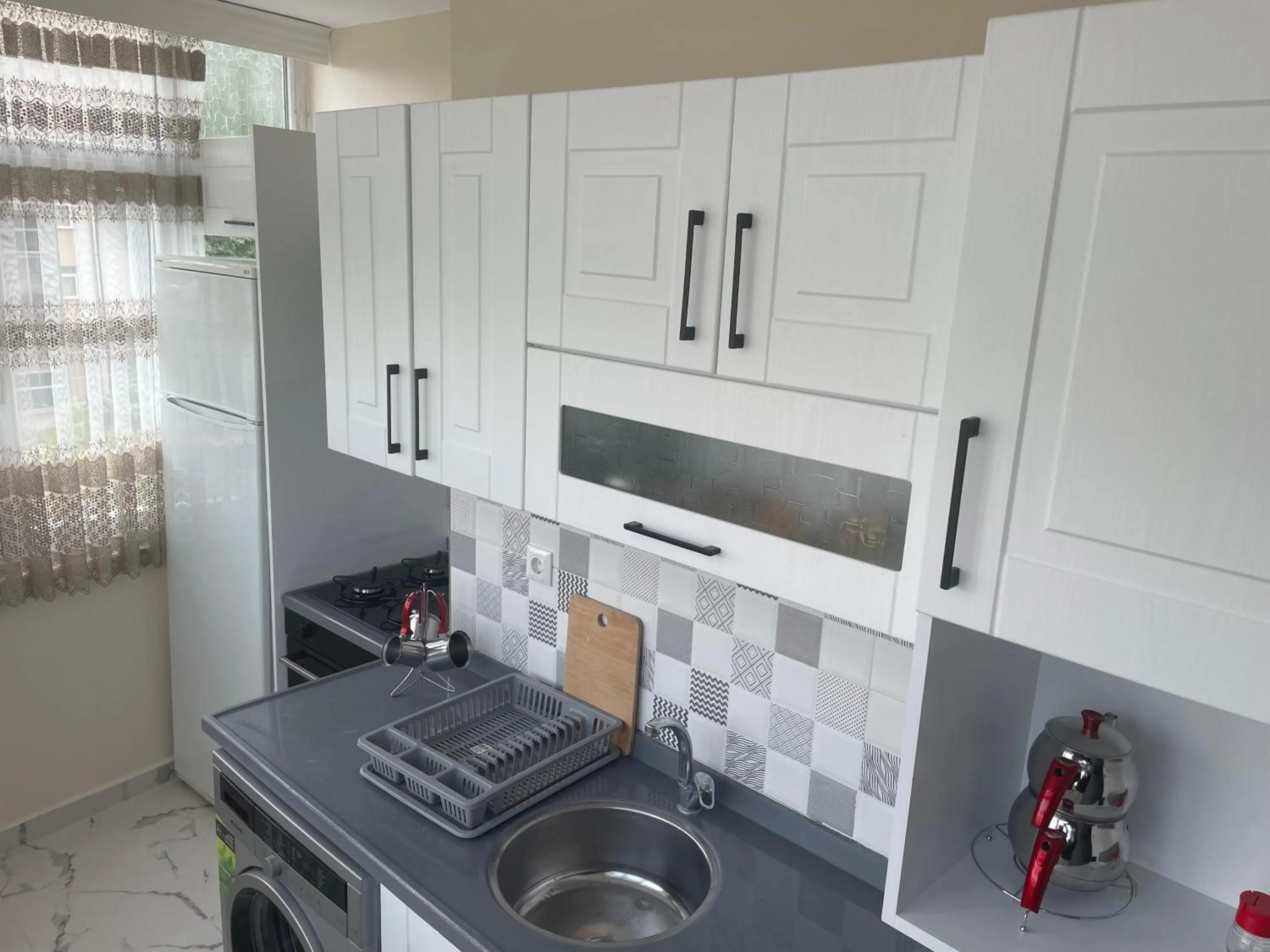 Kitchen or kitchenette in Eyüpsultan ABS Suites