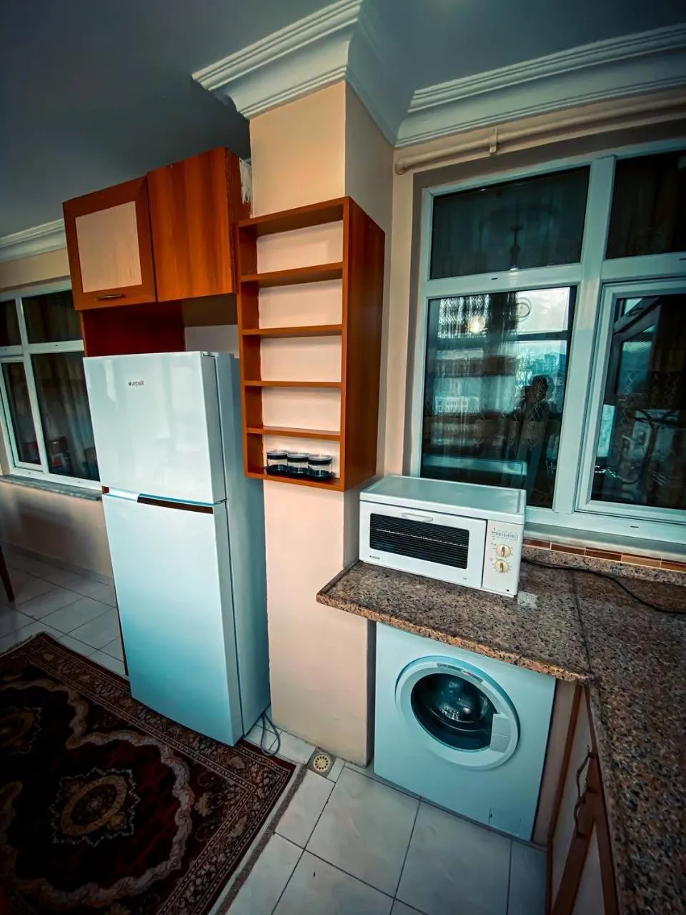 Kitchen or kitchenette in Eyüpsultan ABS Suites