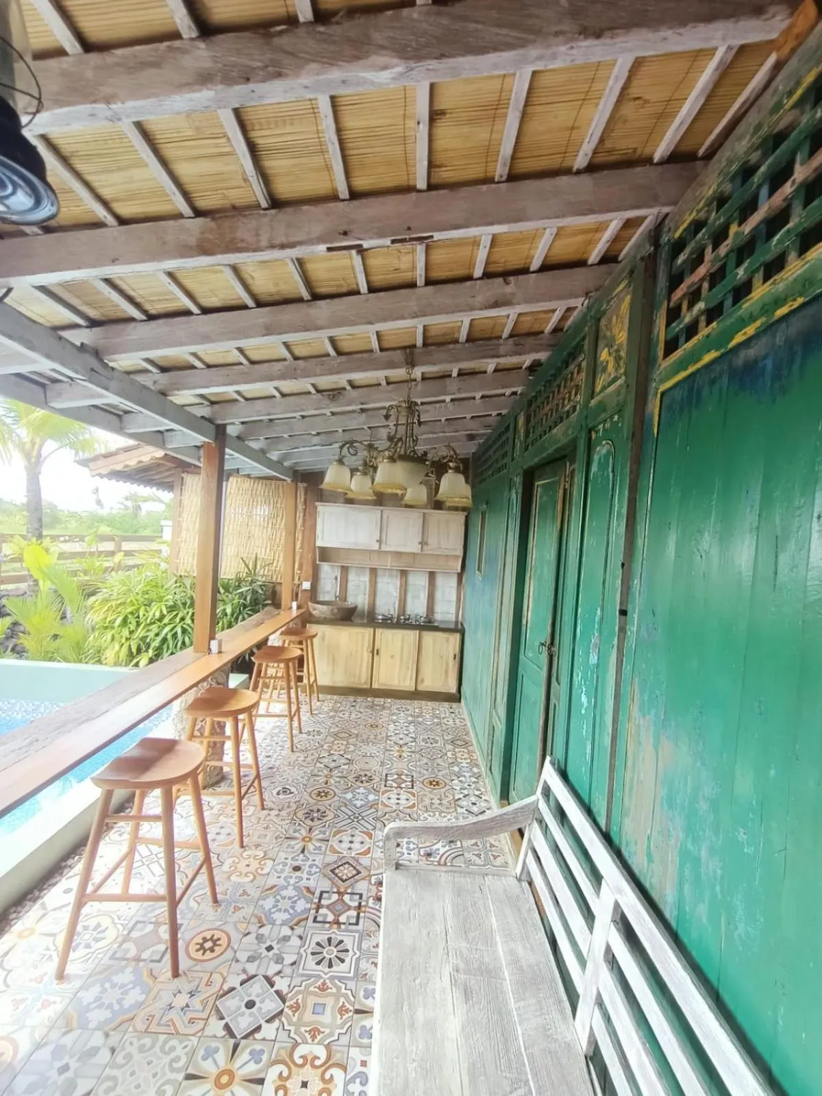 Balcony/Terrace in Pondok Cap Oleng Guesthouse Canggu by Ecommerceloka