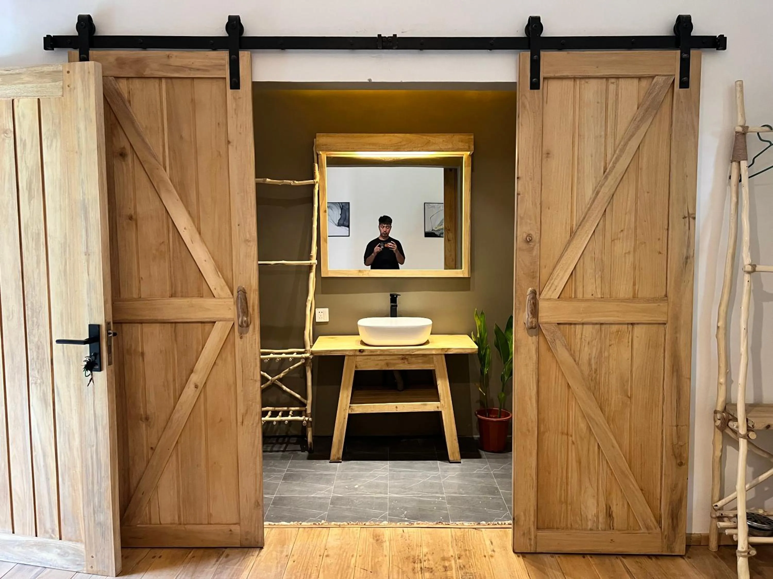 Bathroom in AA Jungle Guesthouse Deluxe