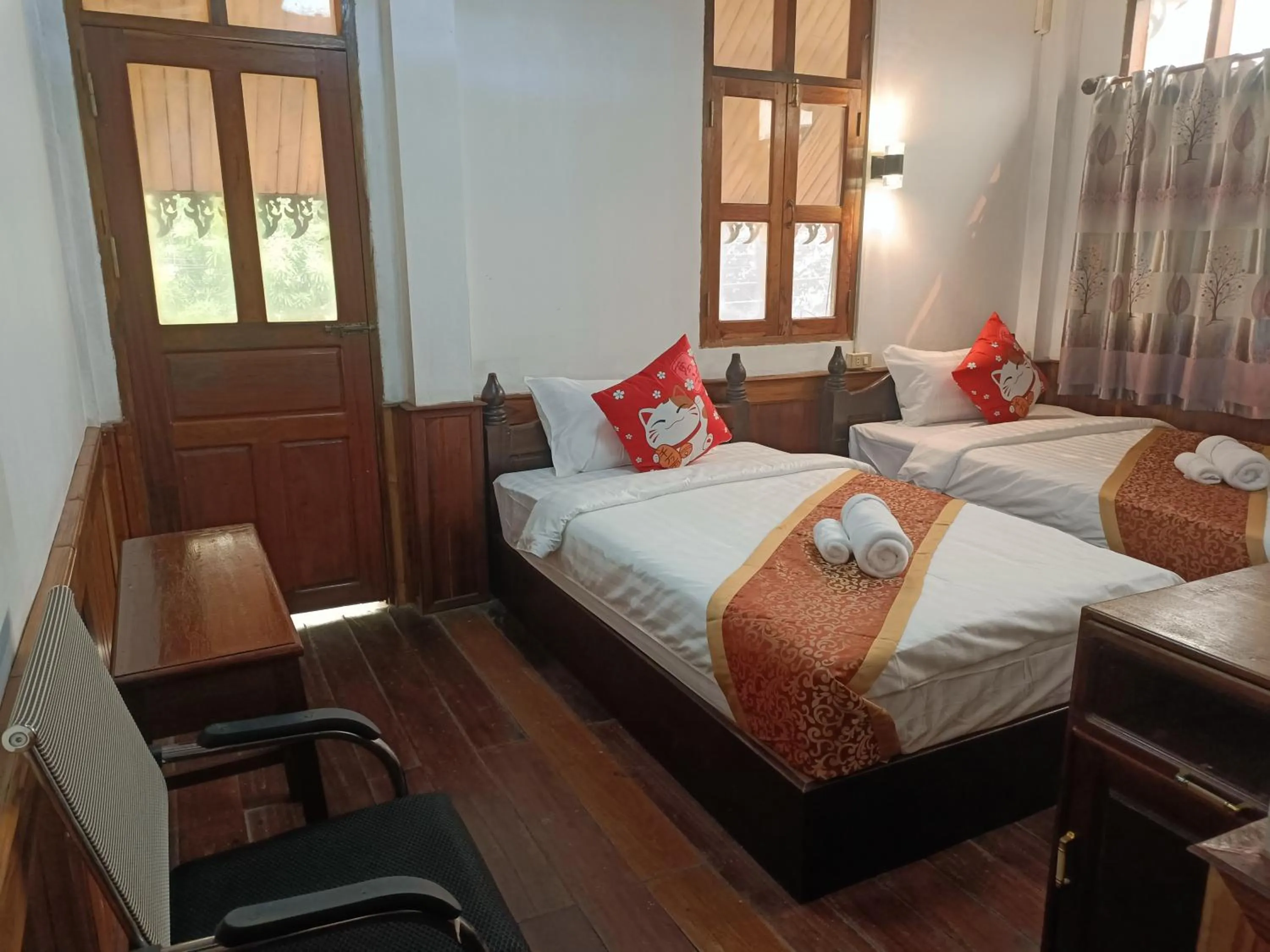 Bed in KONGKHAM GUESTHOUSE