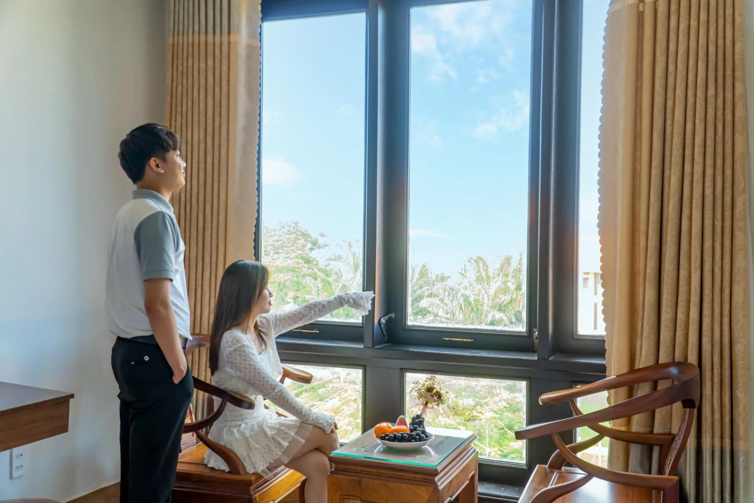 Seating area in SeaColor Beachstay Danang Hotel by Haviland