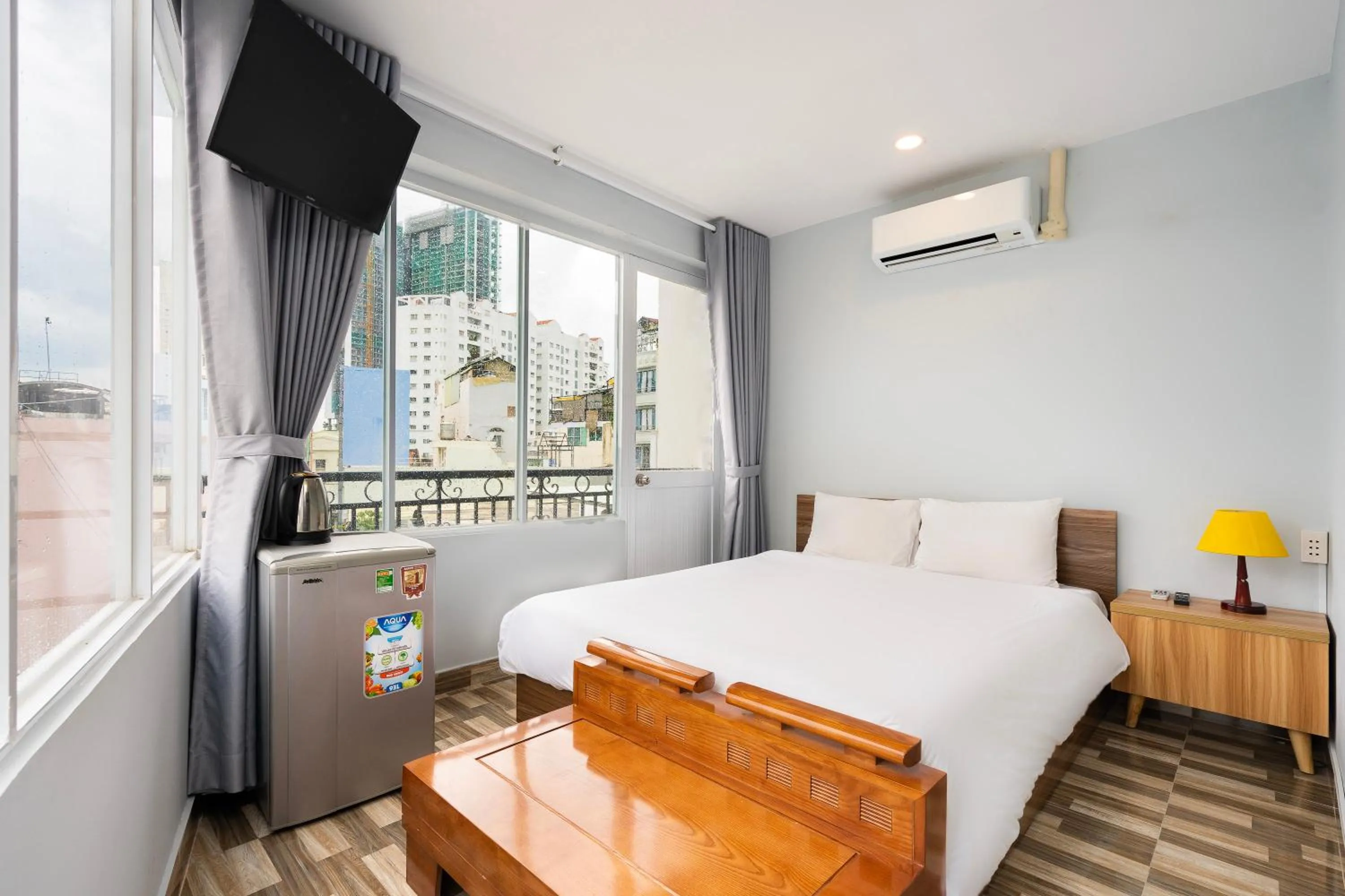 Bed in Ahu Hotel & Apartment