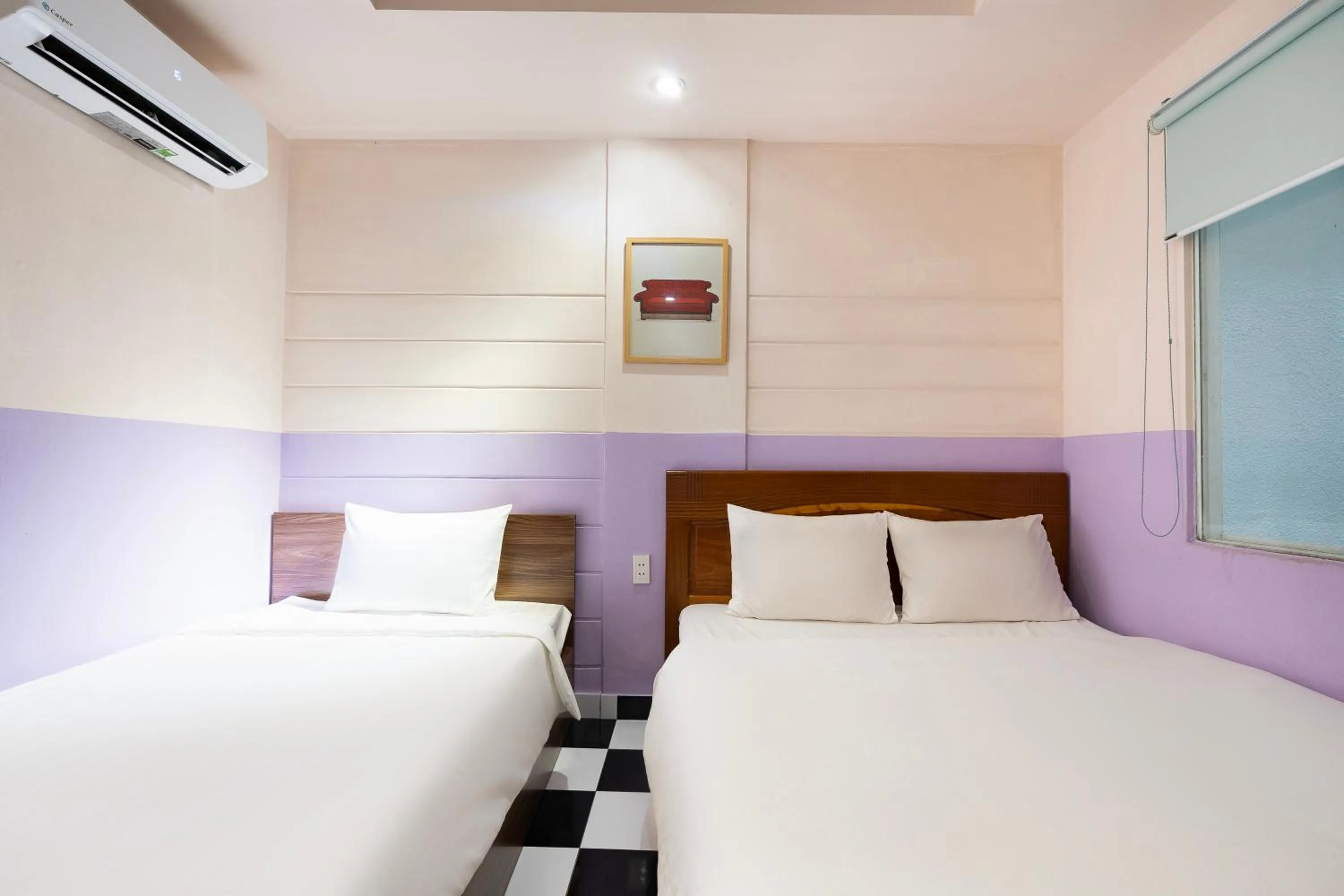 Bed in Ahu Hotel & Apartment