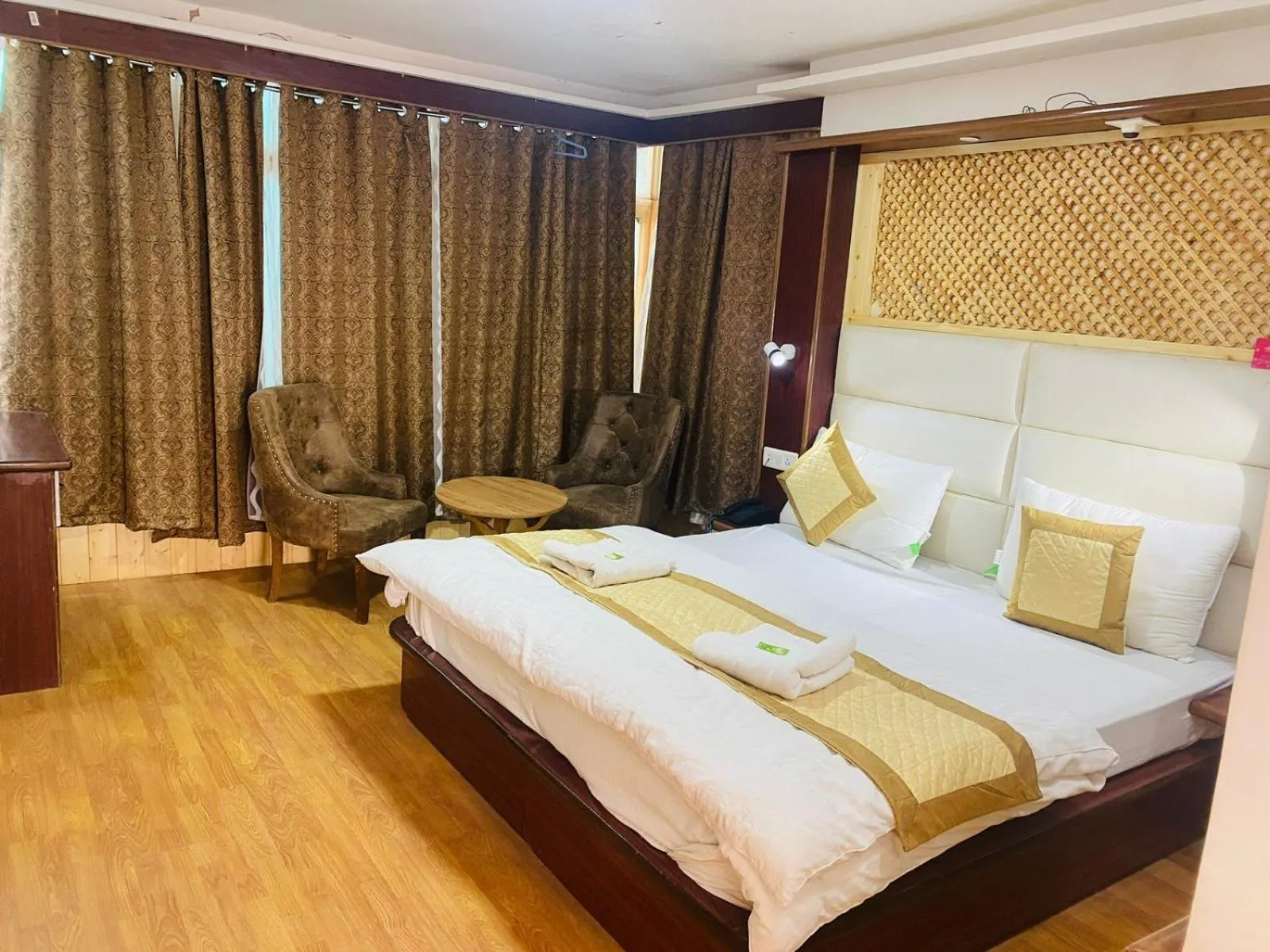 Bed in SIT Hotel Ladakh Horizon Leh