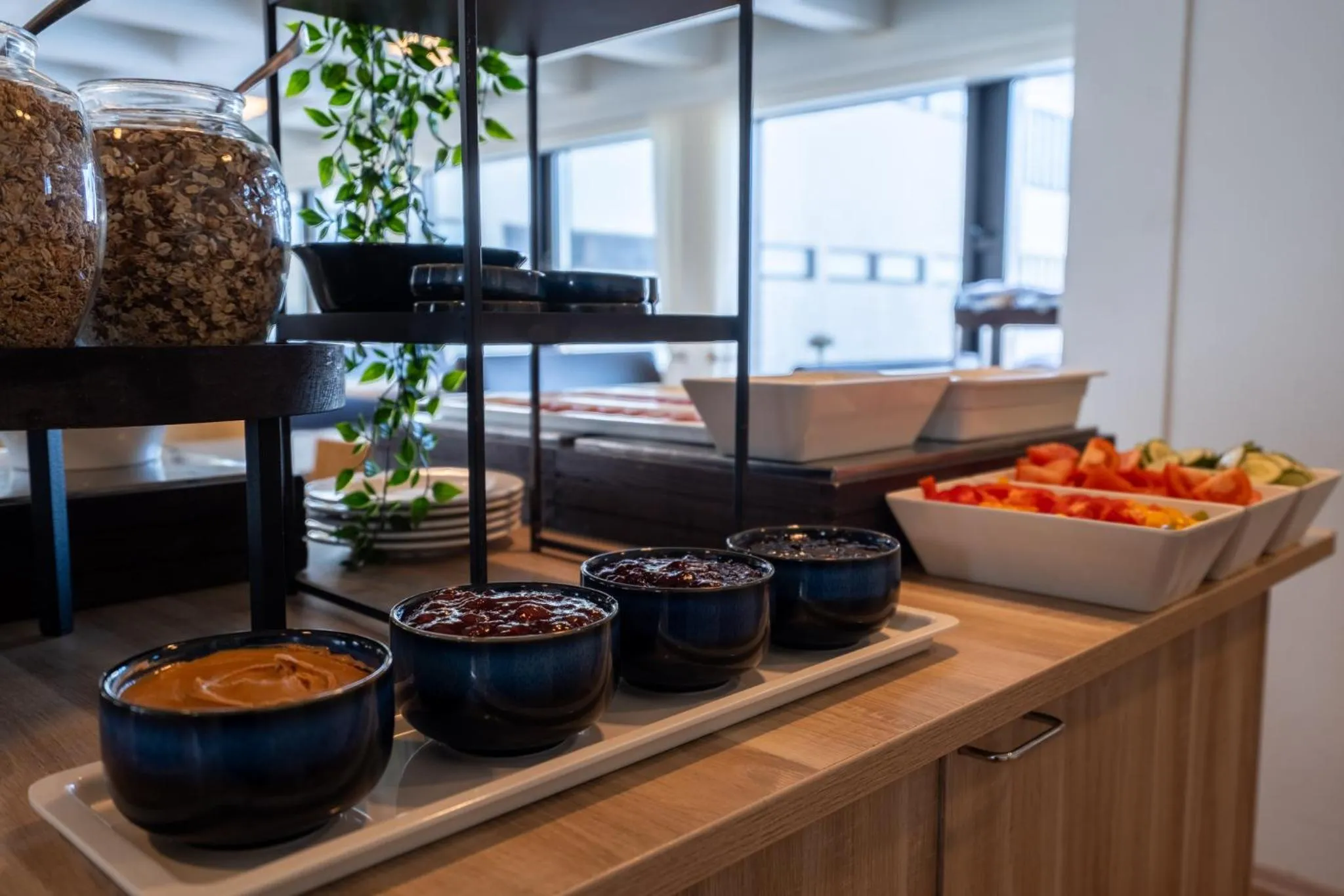 Buffet breakfast in Hótel Laugarbakki