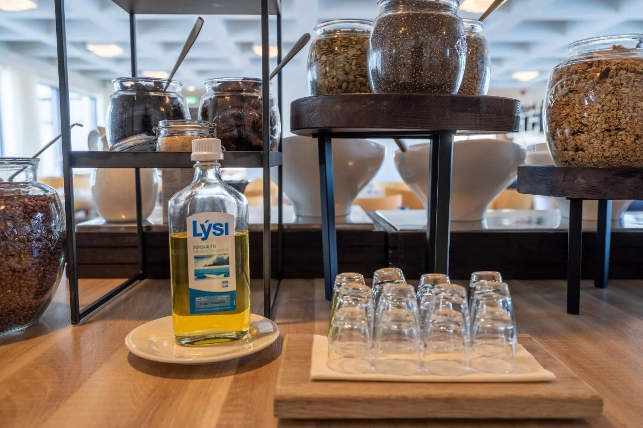 Buffet breakfast in Hótel Laugarbakki