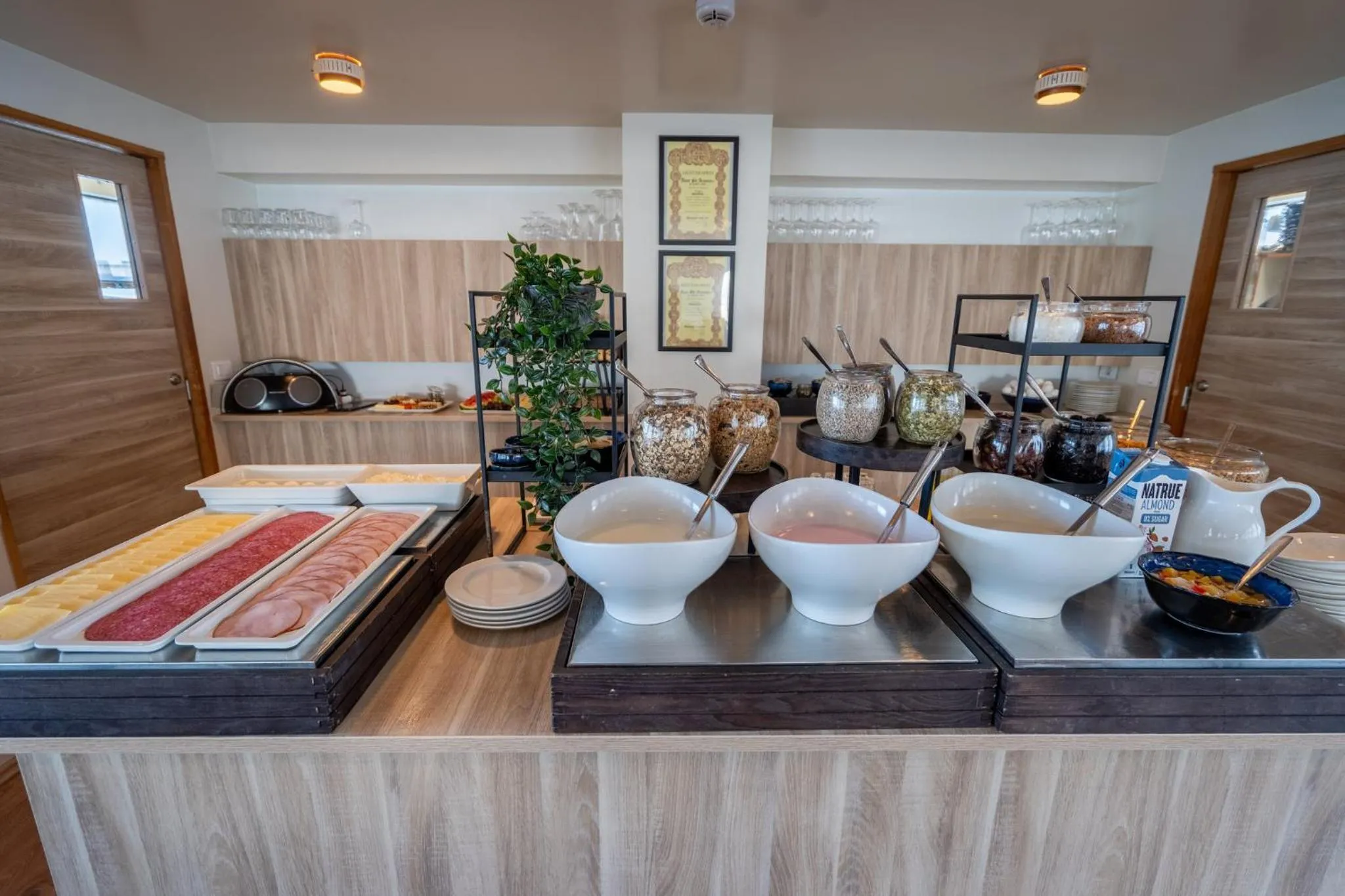 Buffet breakfast in Hótel Laugarbakki