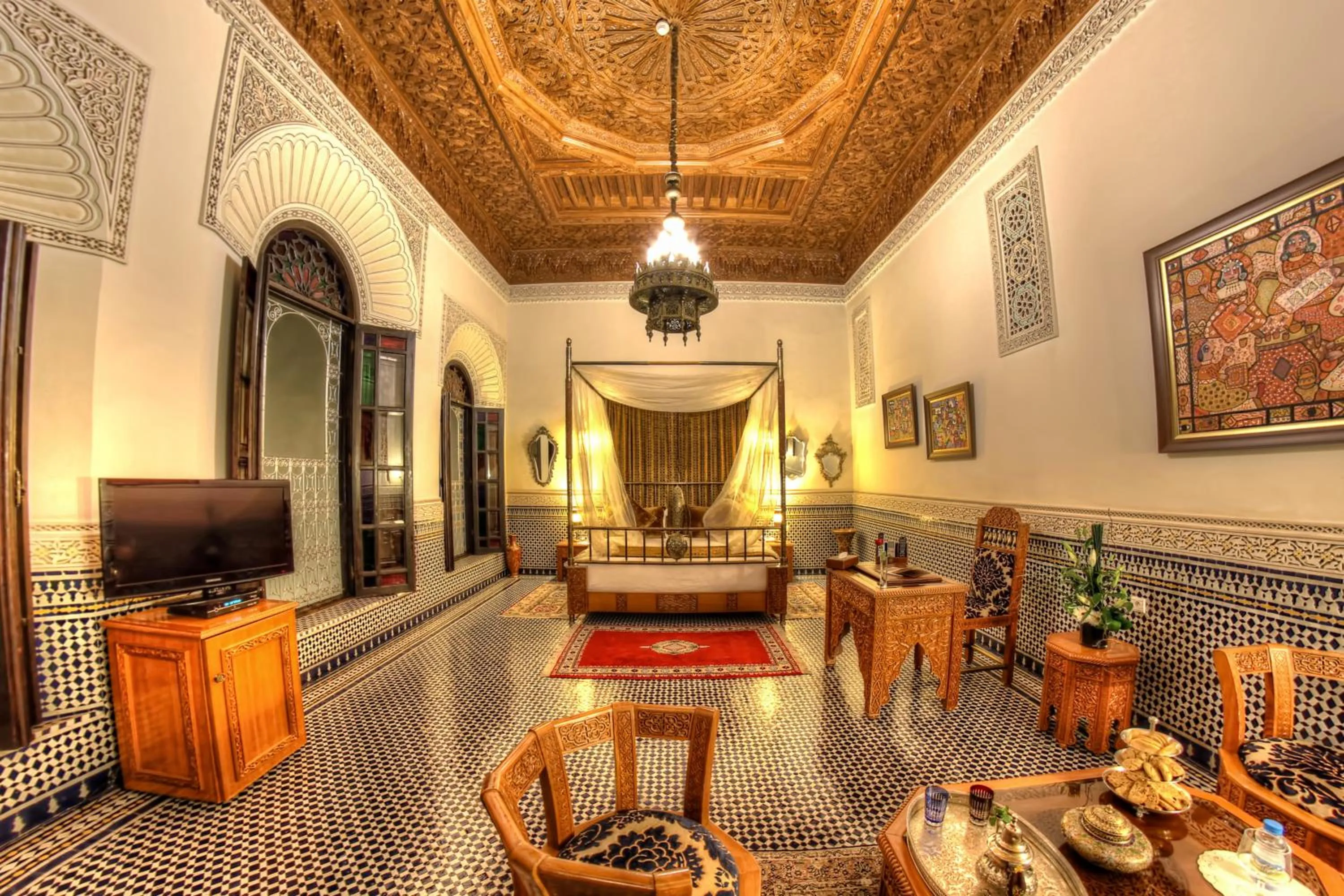 Seating area in Riad El Amine Fès - Historic Hotels Worldwide