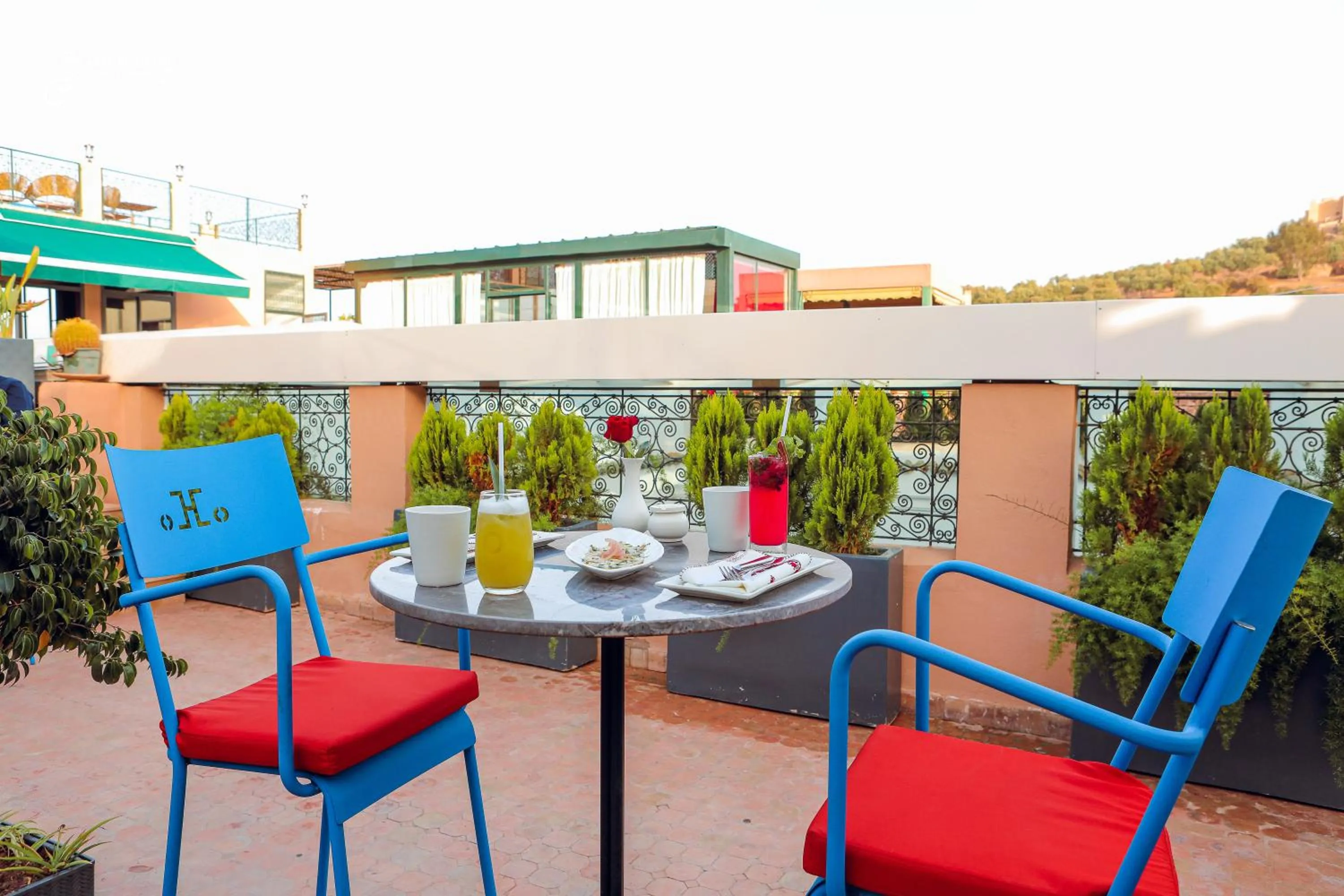 Balcony/Terrace in Riad El Amine Fès - Historic Hotels Worldwide