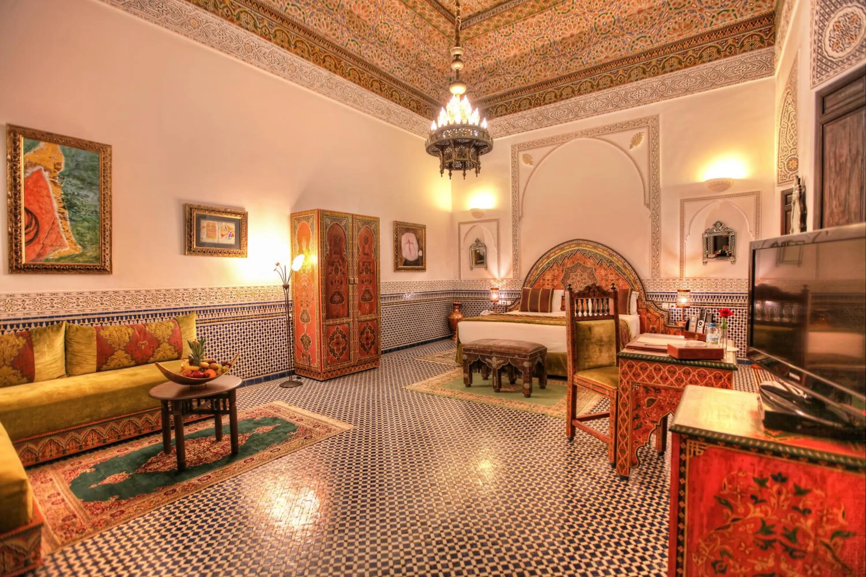 Bedroom in Riad El Amine Fès - Historic Hotels Worldwide