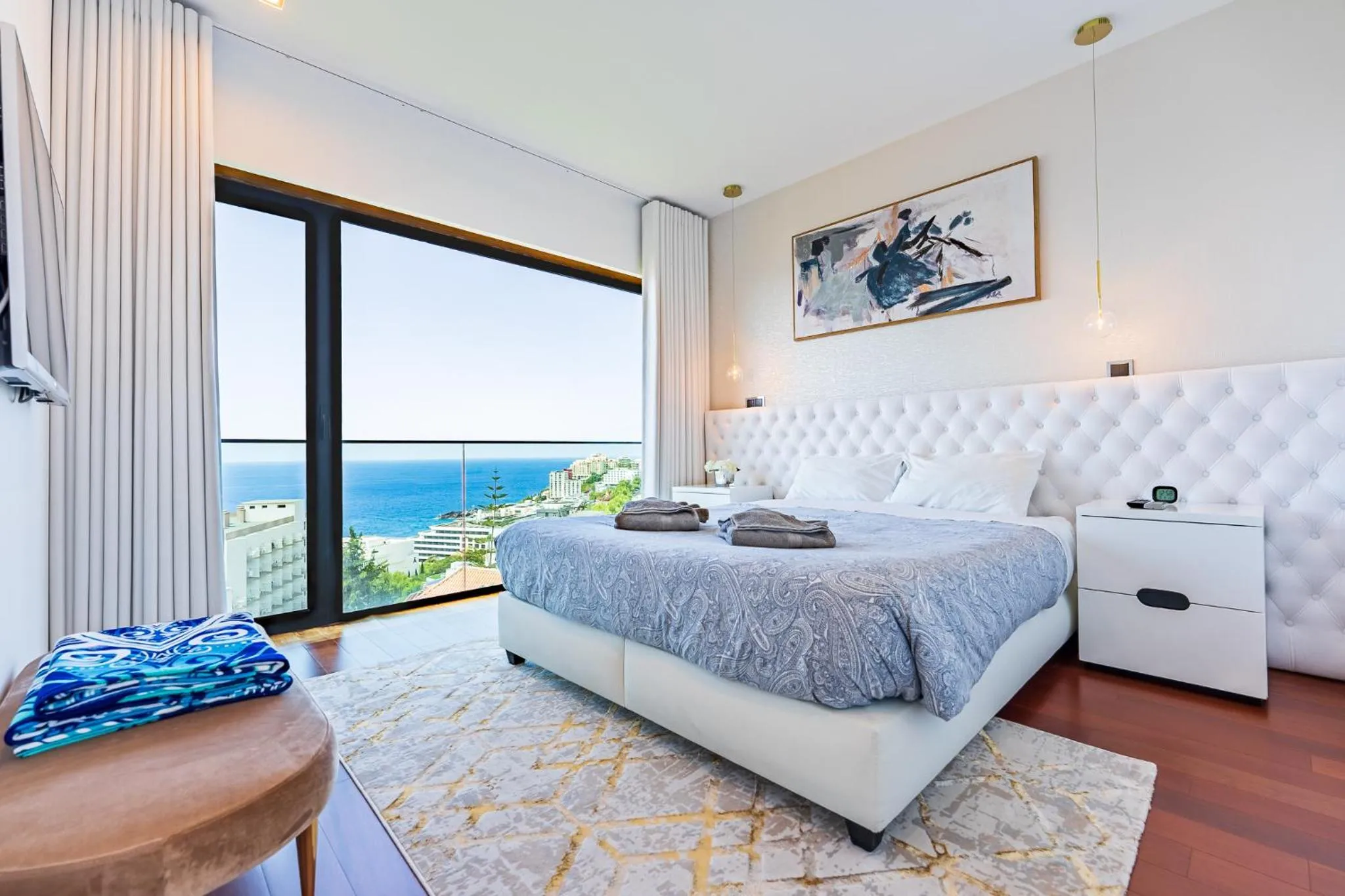 Bed in Serenity by the Sea