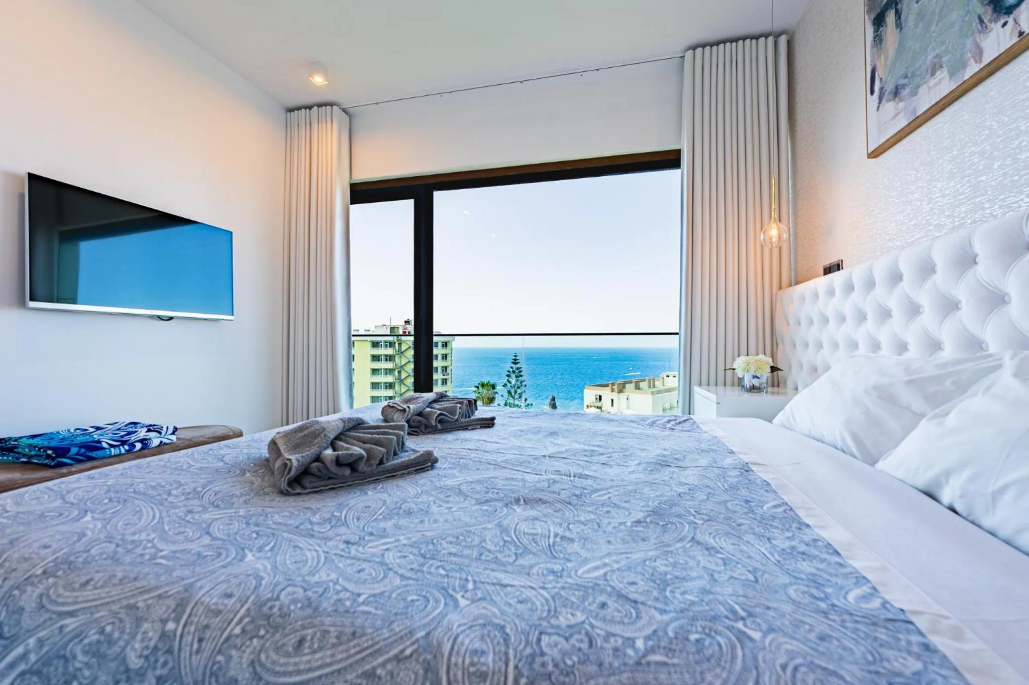 Bed in Serenity by the Sea