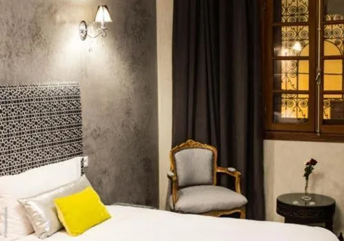 Decorative detail, Bed in Riad Yacout