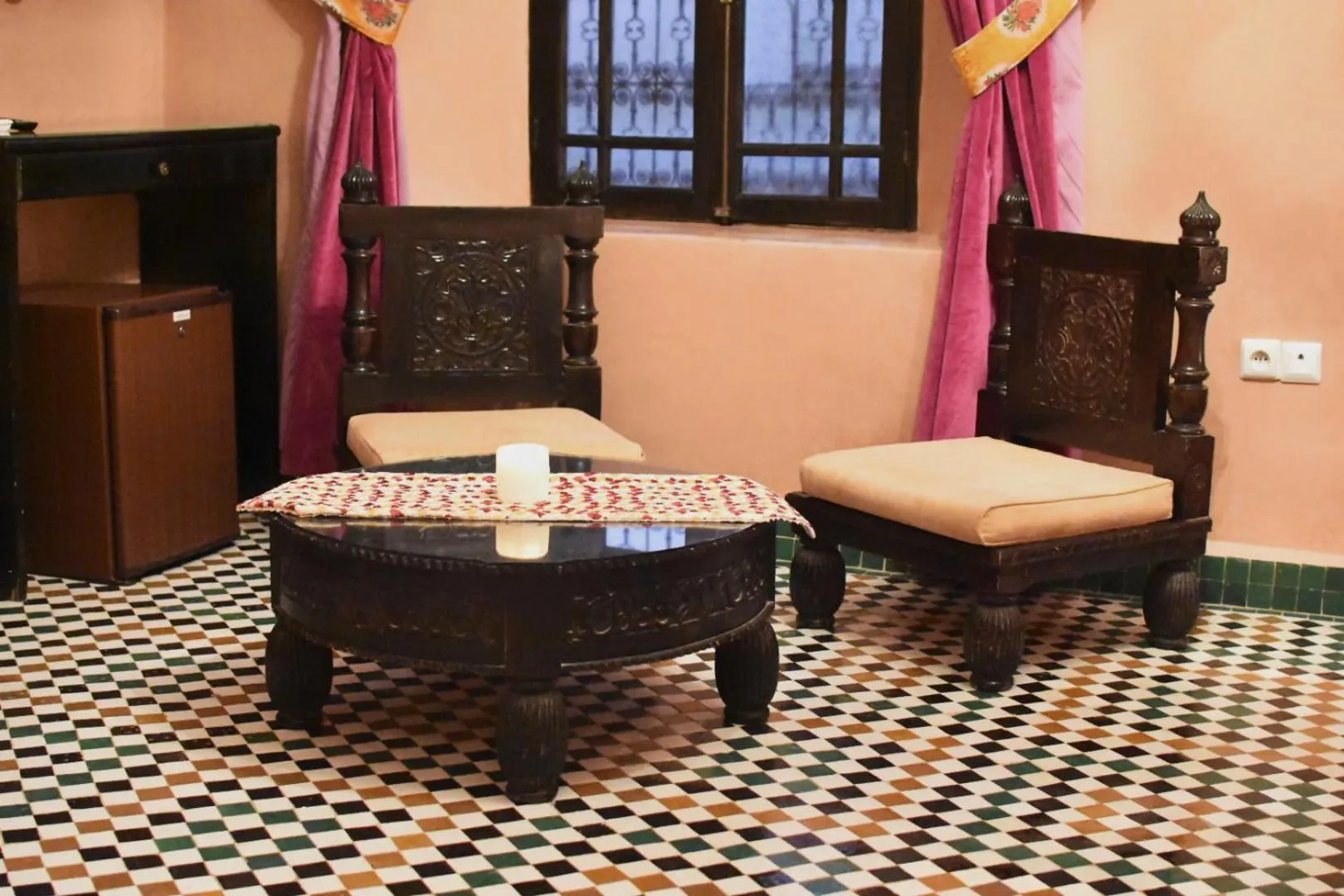 Seating area in Riad Yacout