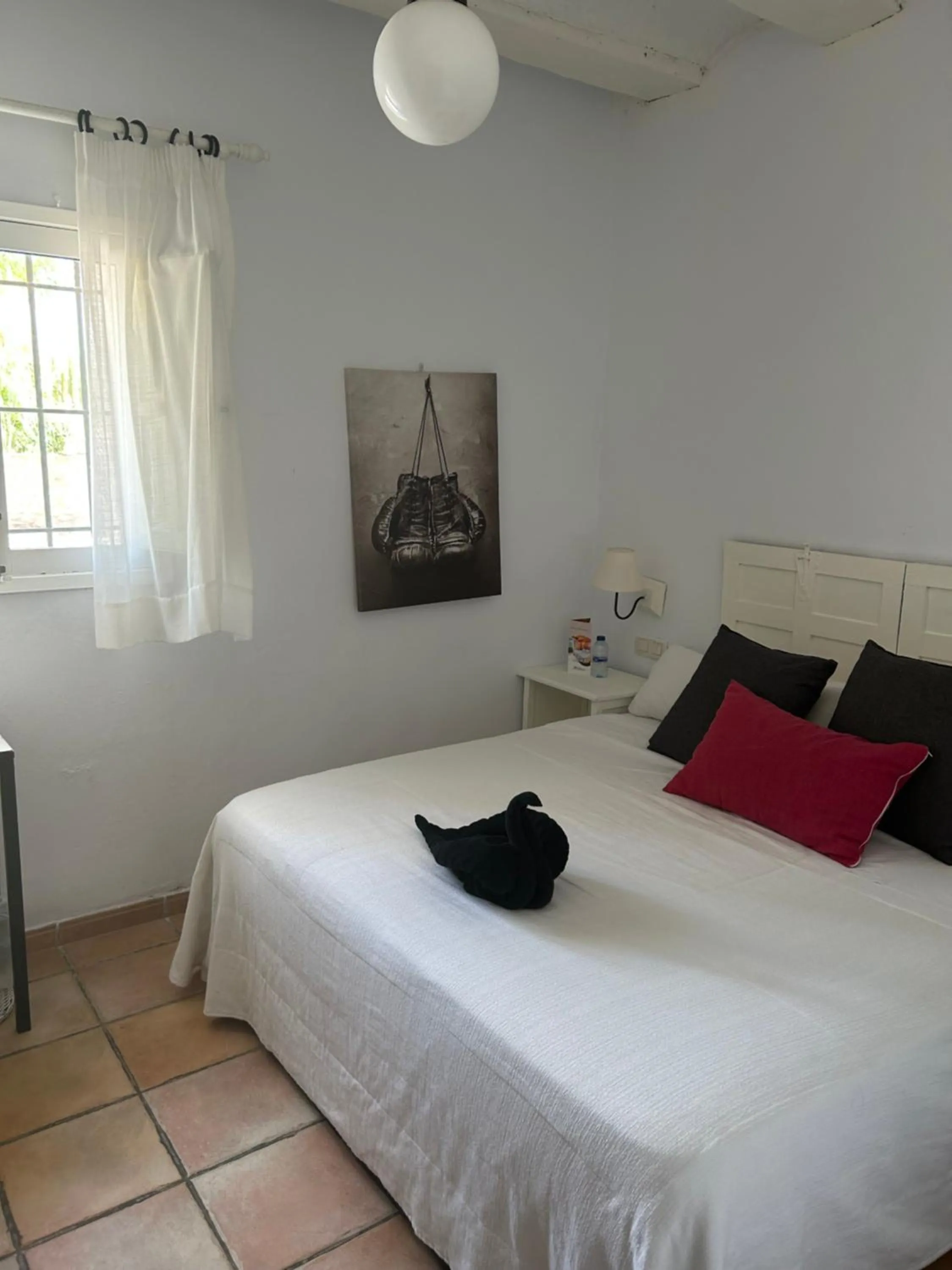 Bed in Hotel Rural Castillo de Biar Finca FANECAES