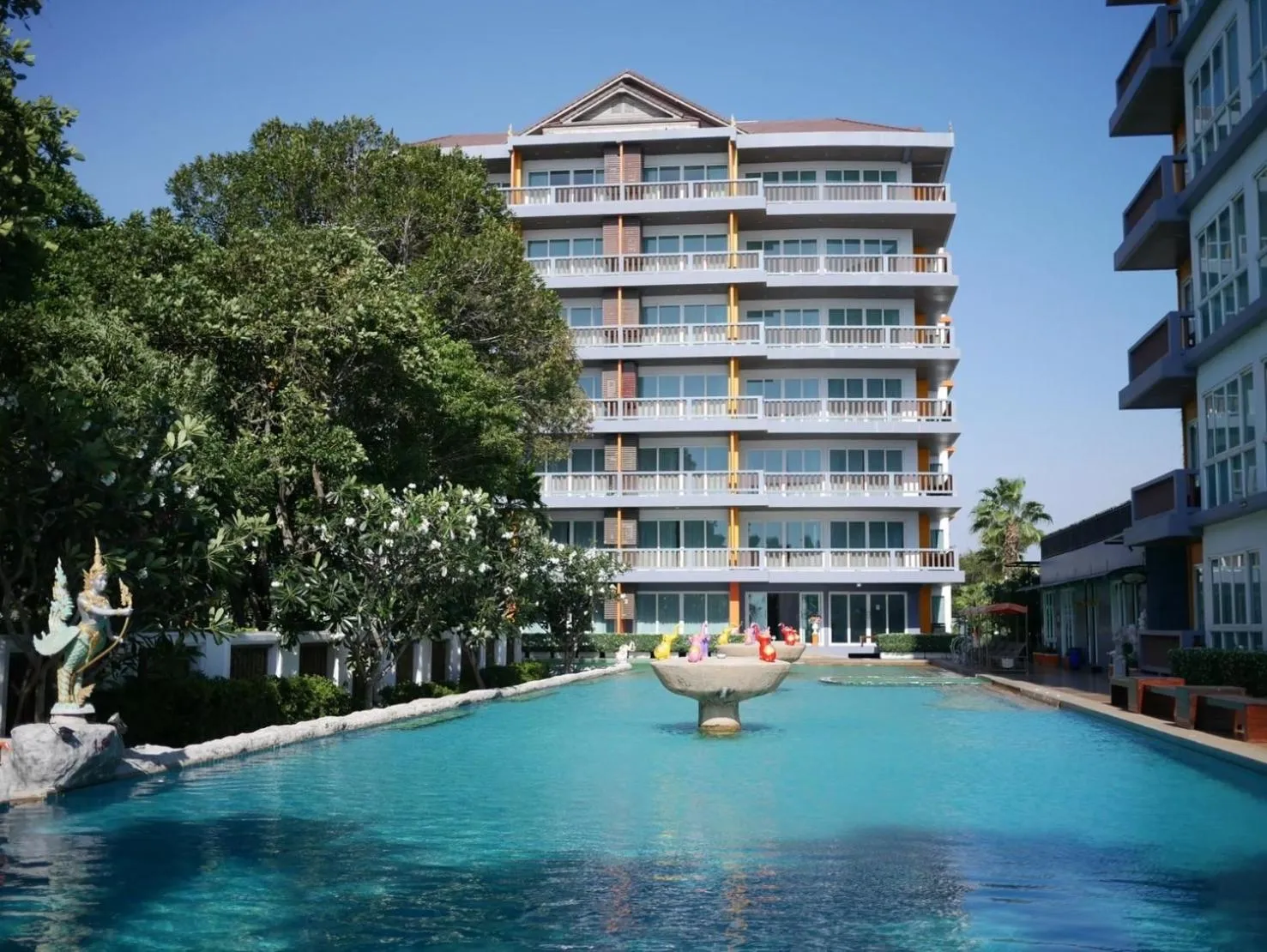 Aqua park in The Sand Beach Pattaya