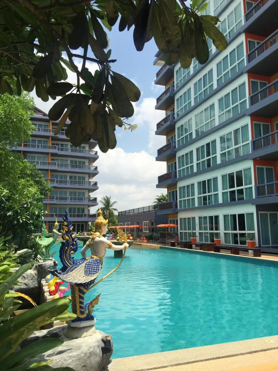 Swimming pool in The Sand Beach Pattaya