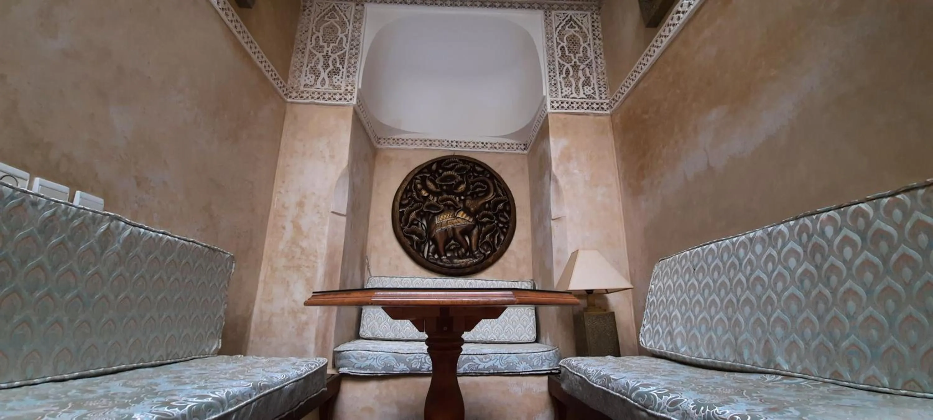 Seating area, Bed in Riad Dar Zaya