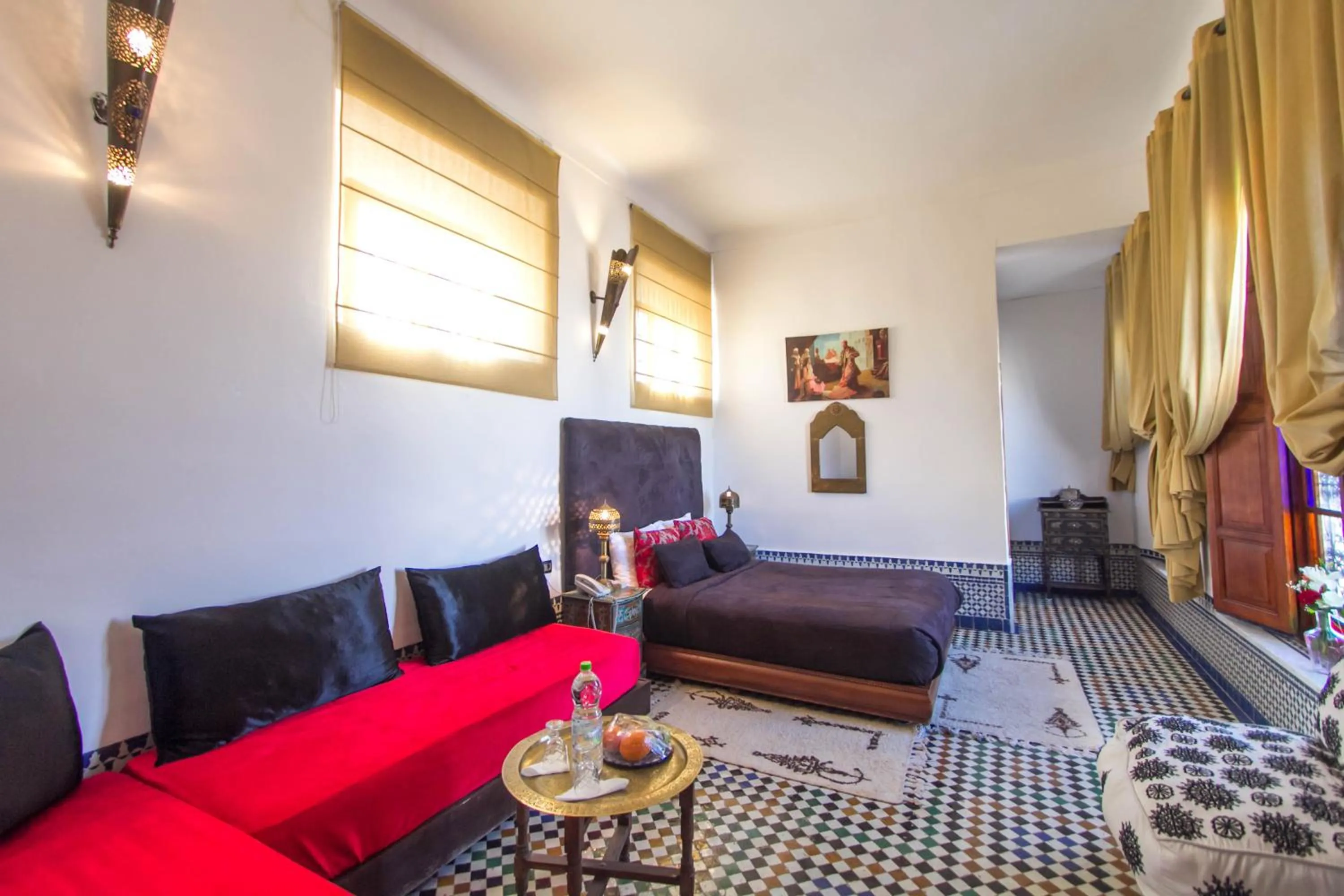Seating area in Riad Fez Yamanda