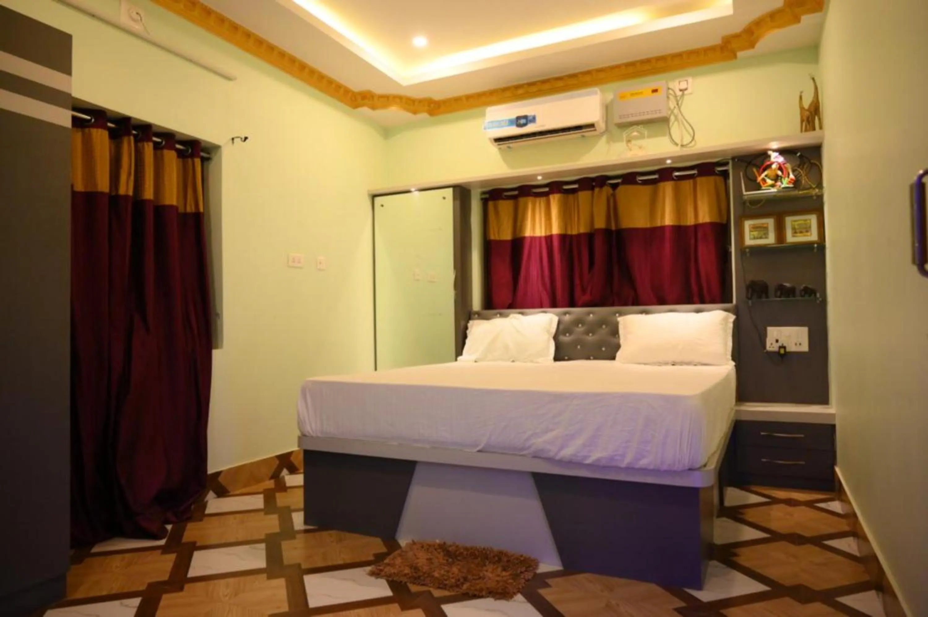 Bed in Bottom Up Villa Bhubaneswar