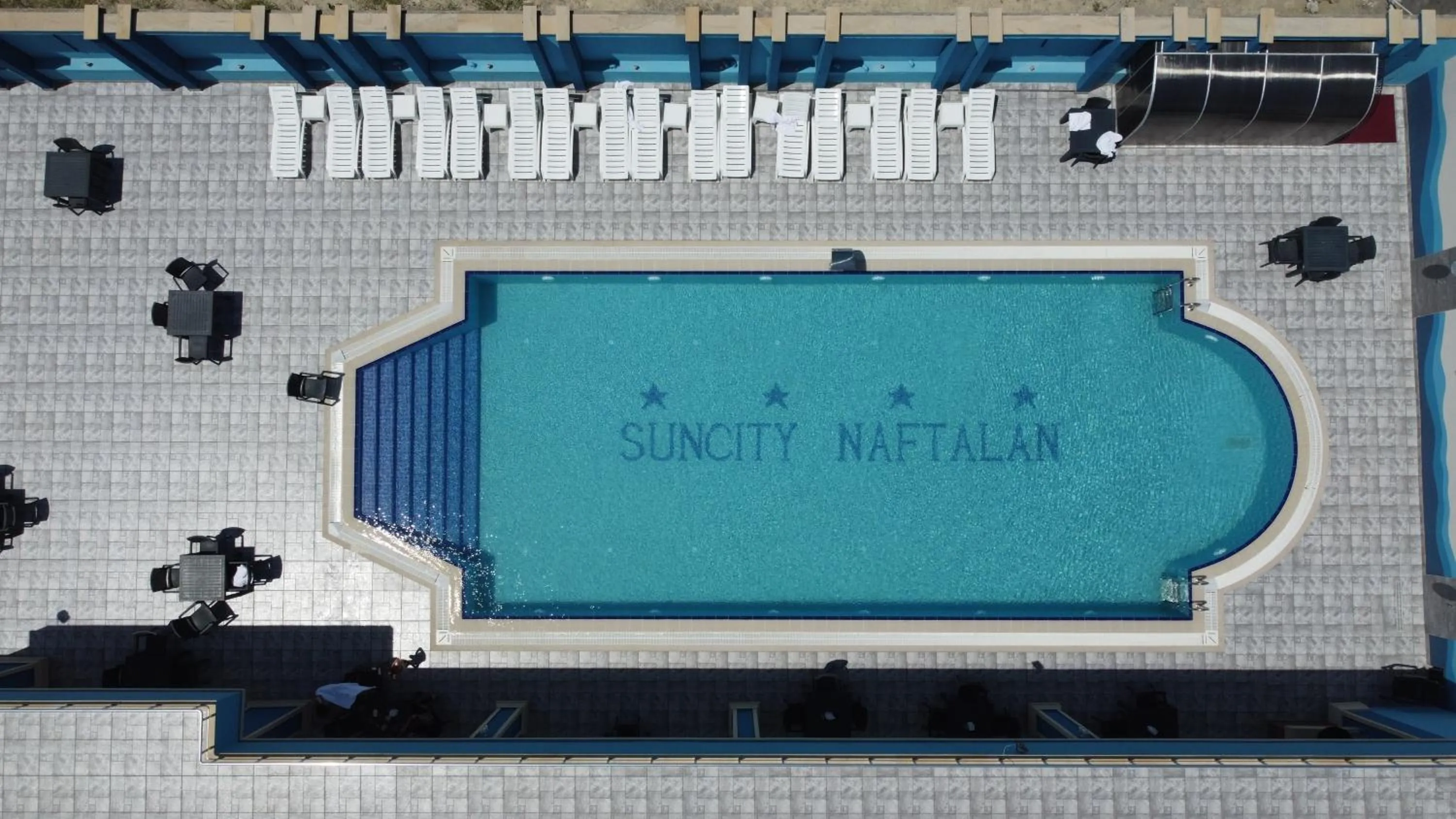 Pool view in Sun City Hotel & Spa Naftalan