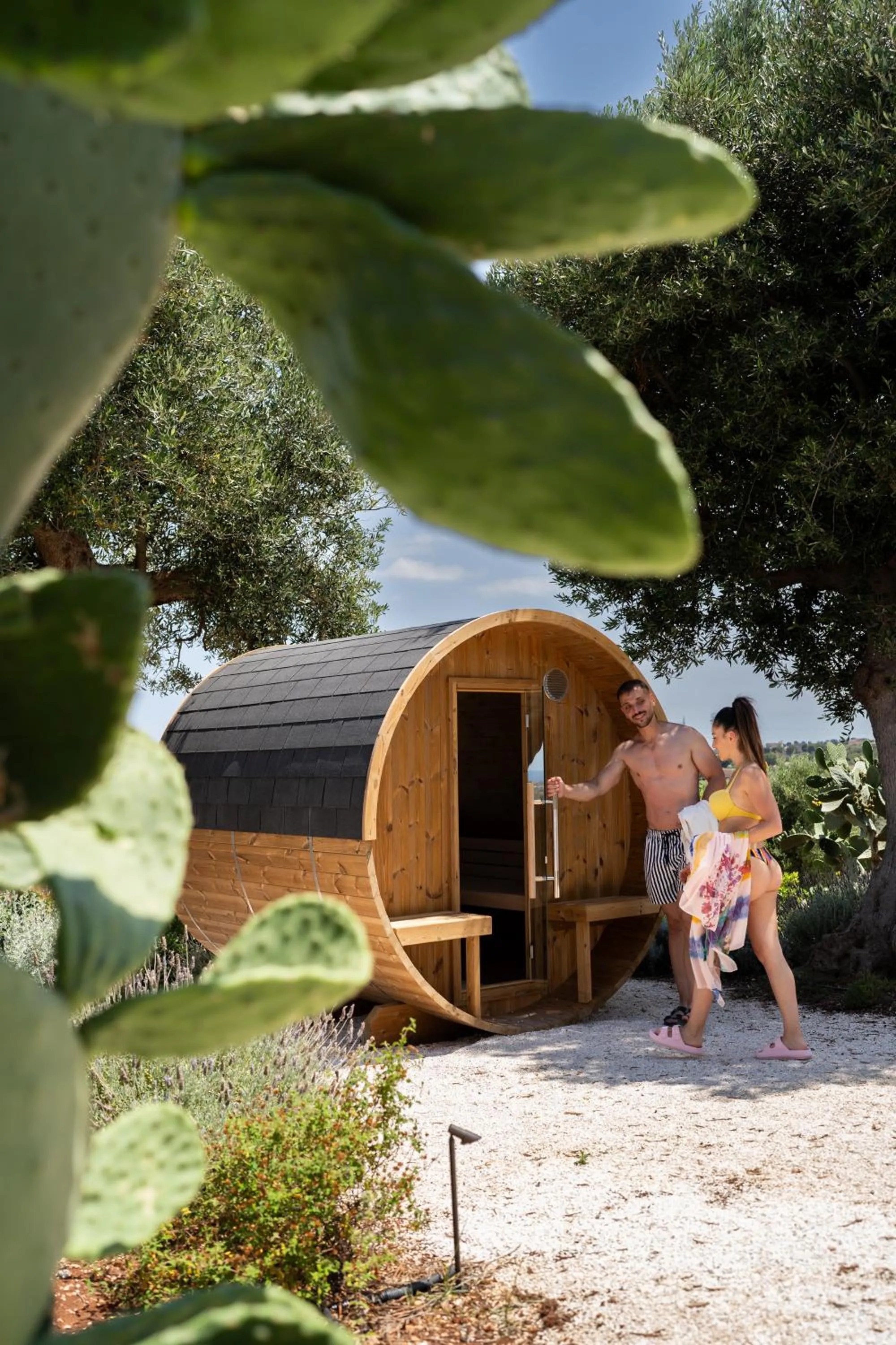 Sauna in Masseria Auraterrae