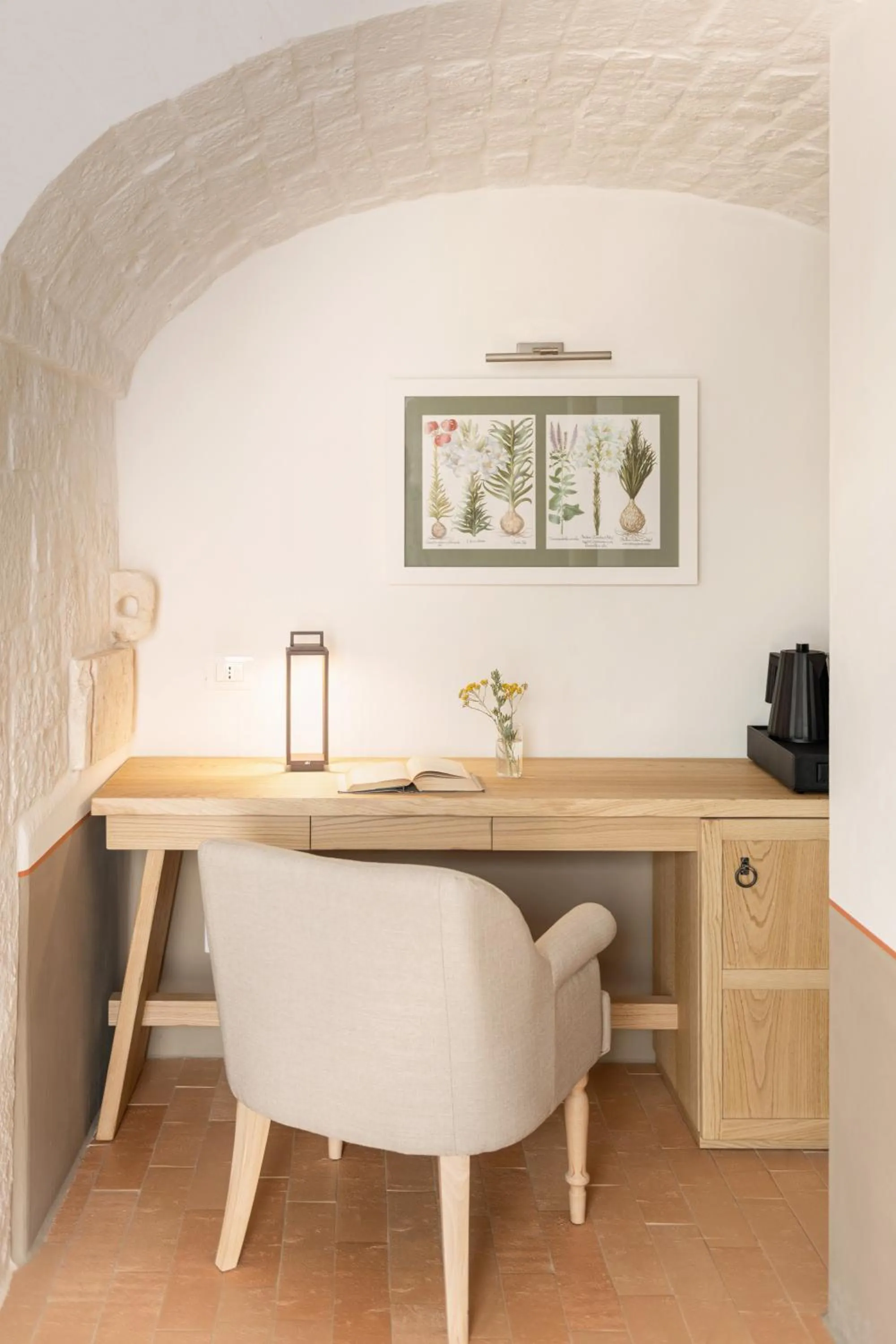 Seating area in Masseria Auraterrae