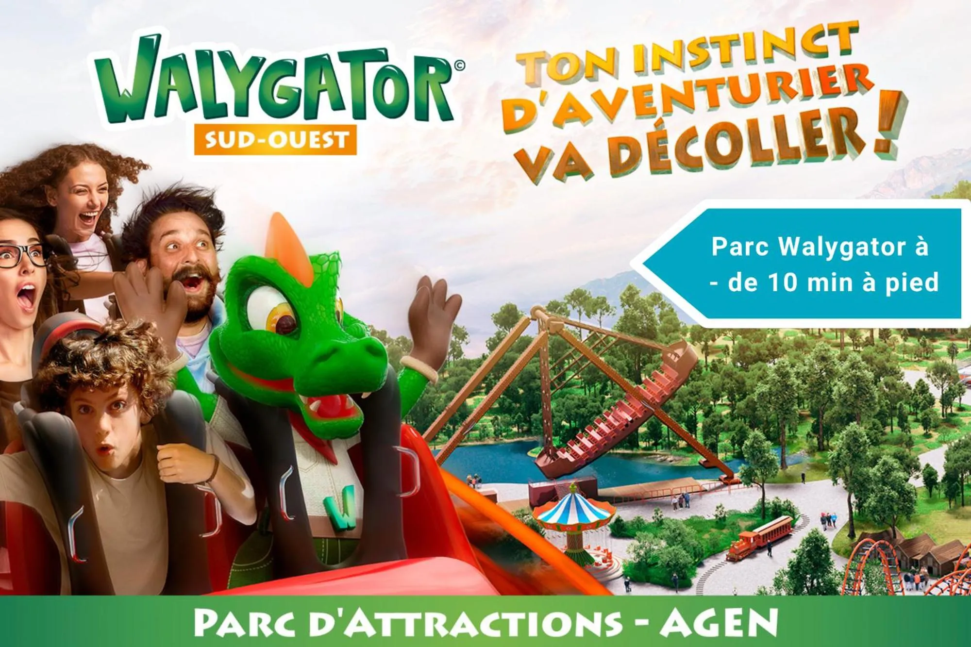 Aqua park in The Originals City, Relais d'Estillac, Agen Sud