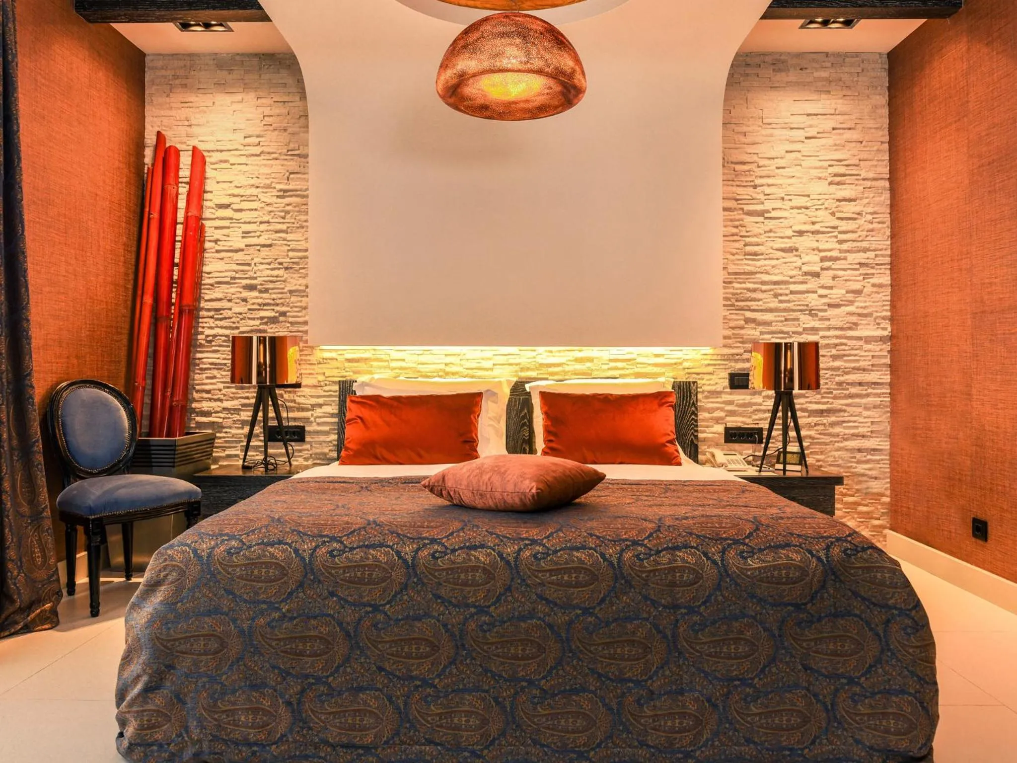 Bed in Hotel Forza Mare