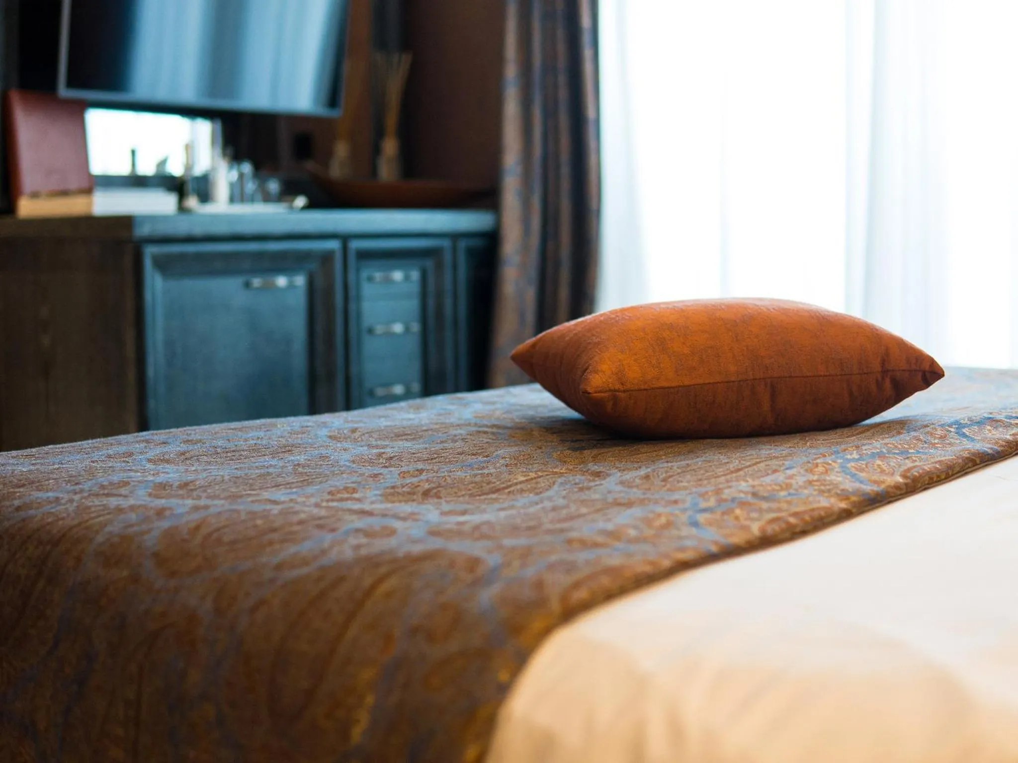 Decorative detail, Bed in Hotel Forza Mare