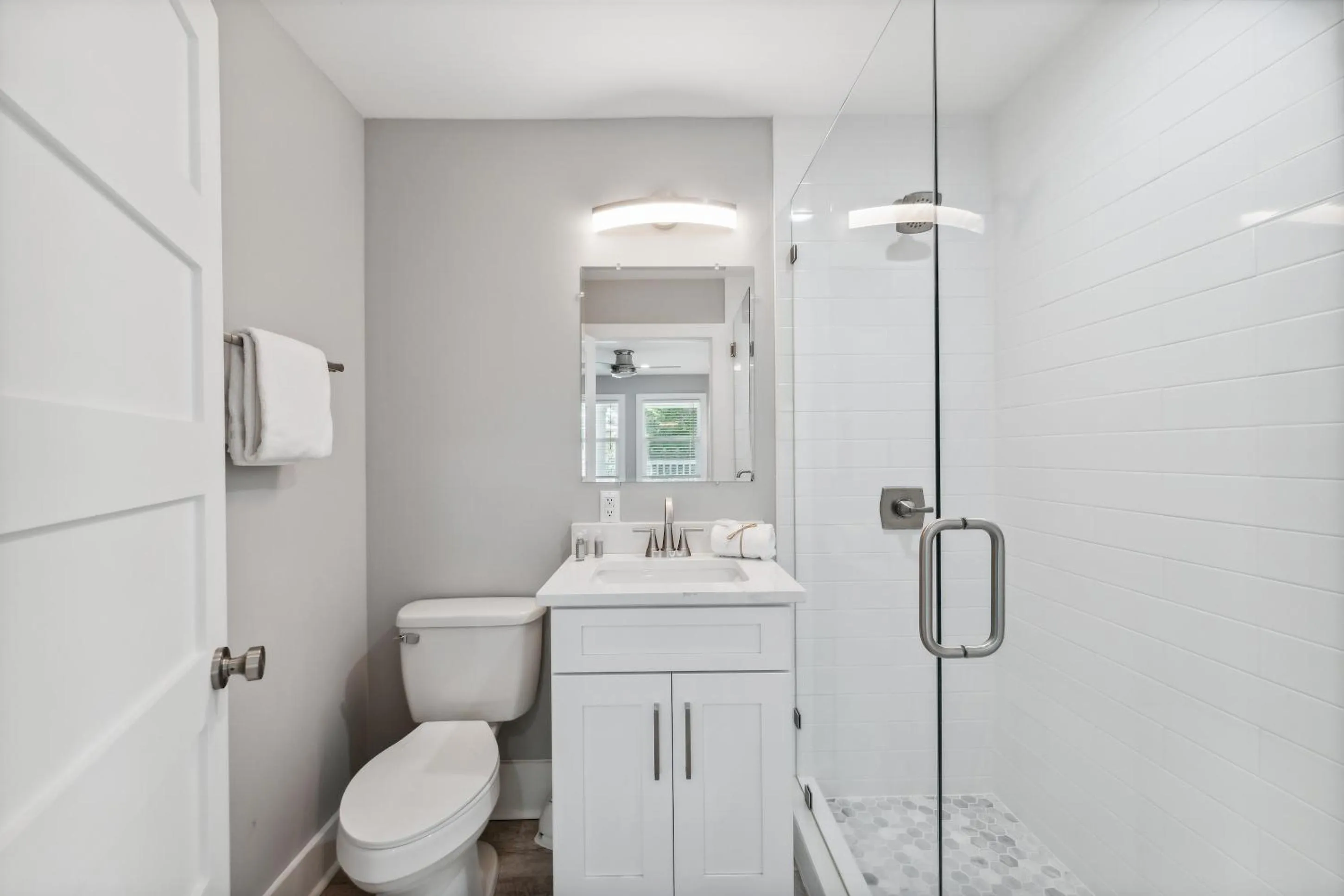 Shower in 30A Pet Friendly Beach House - Vitamin Sea by Panhandle Getaways