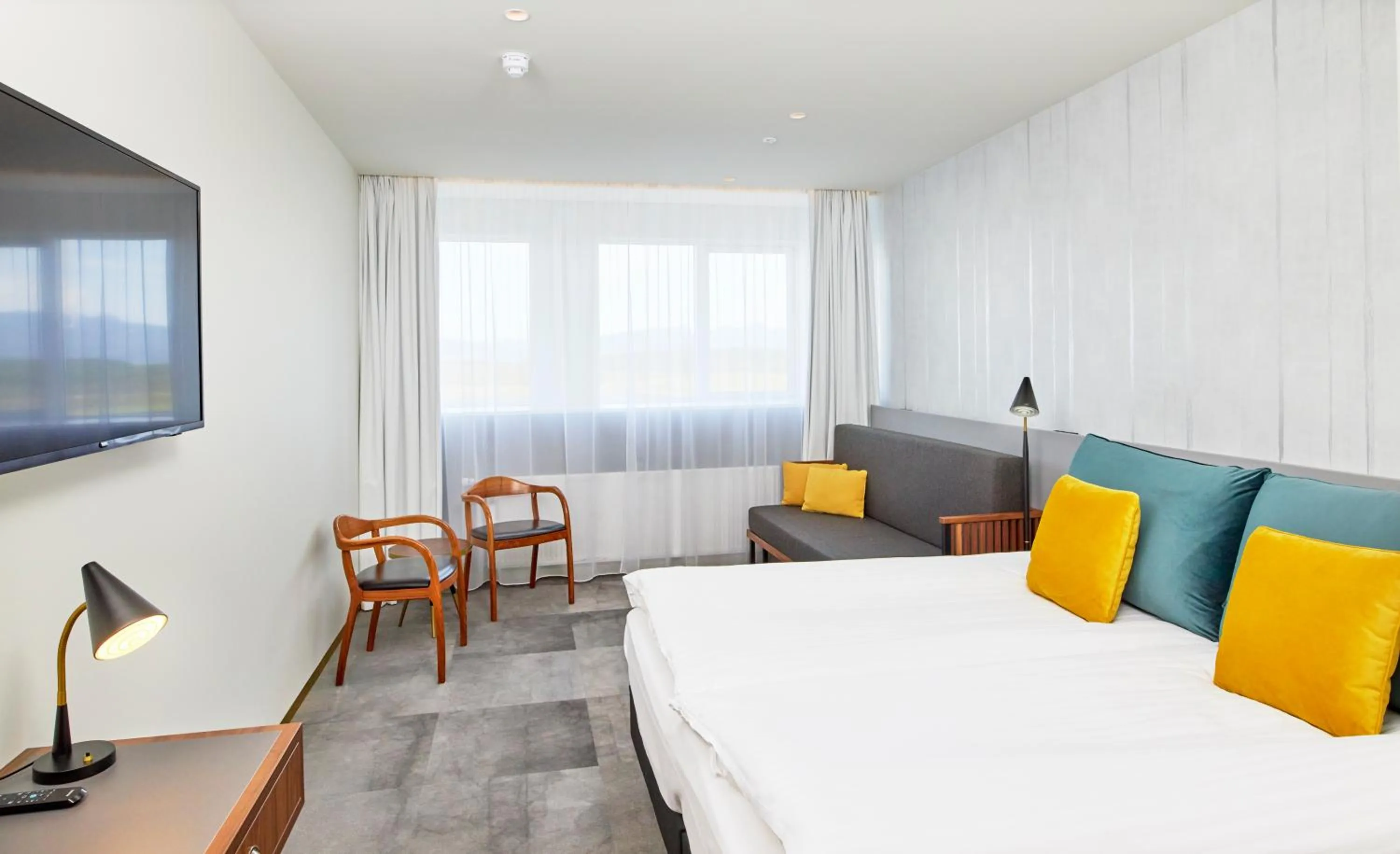 Bedroom, Bed in Fosshotel Stykkisholmur