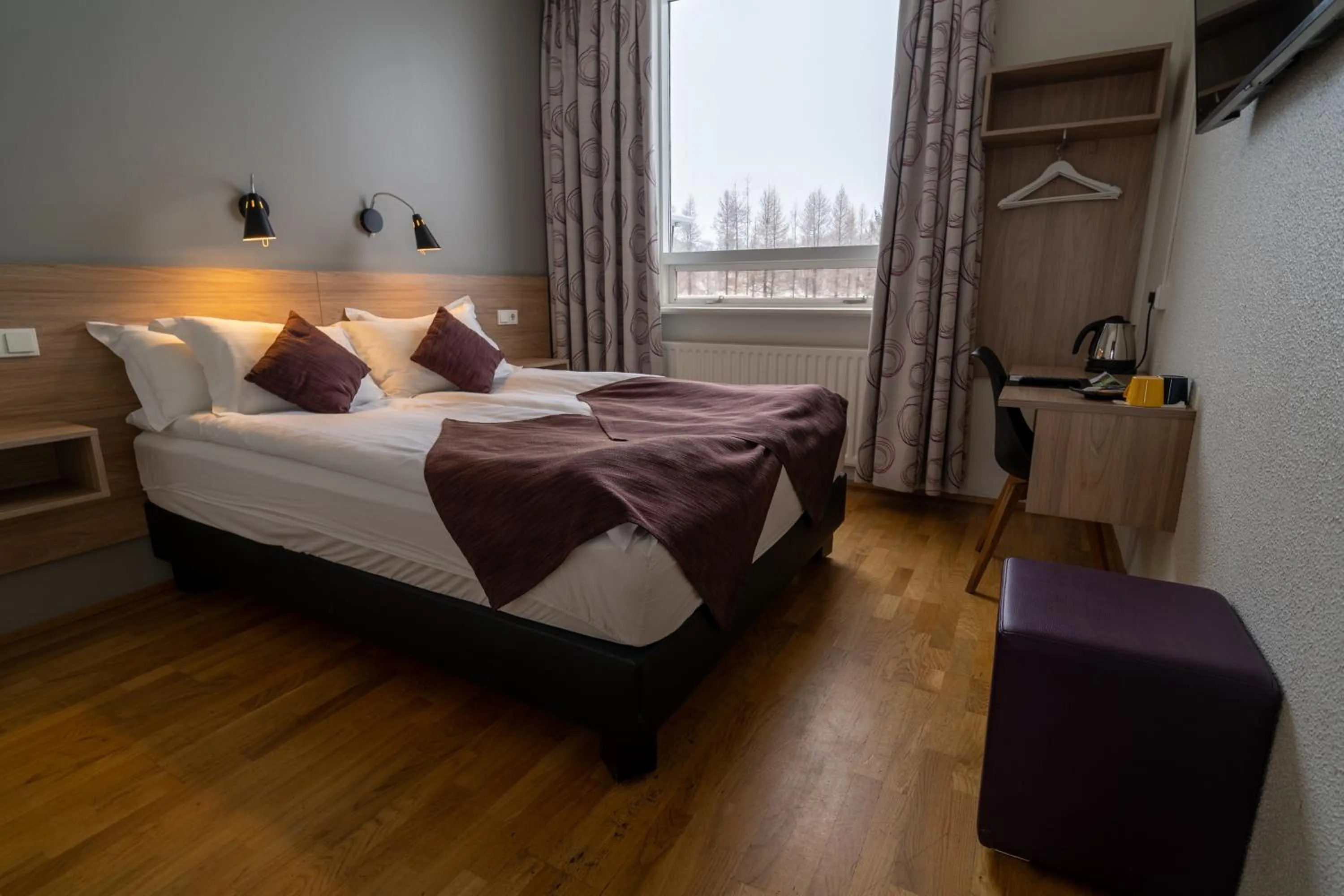 Bed in Hótel Valaskjálf